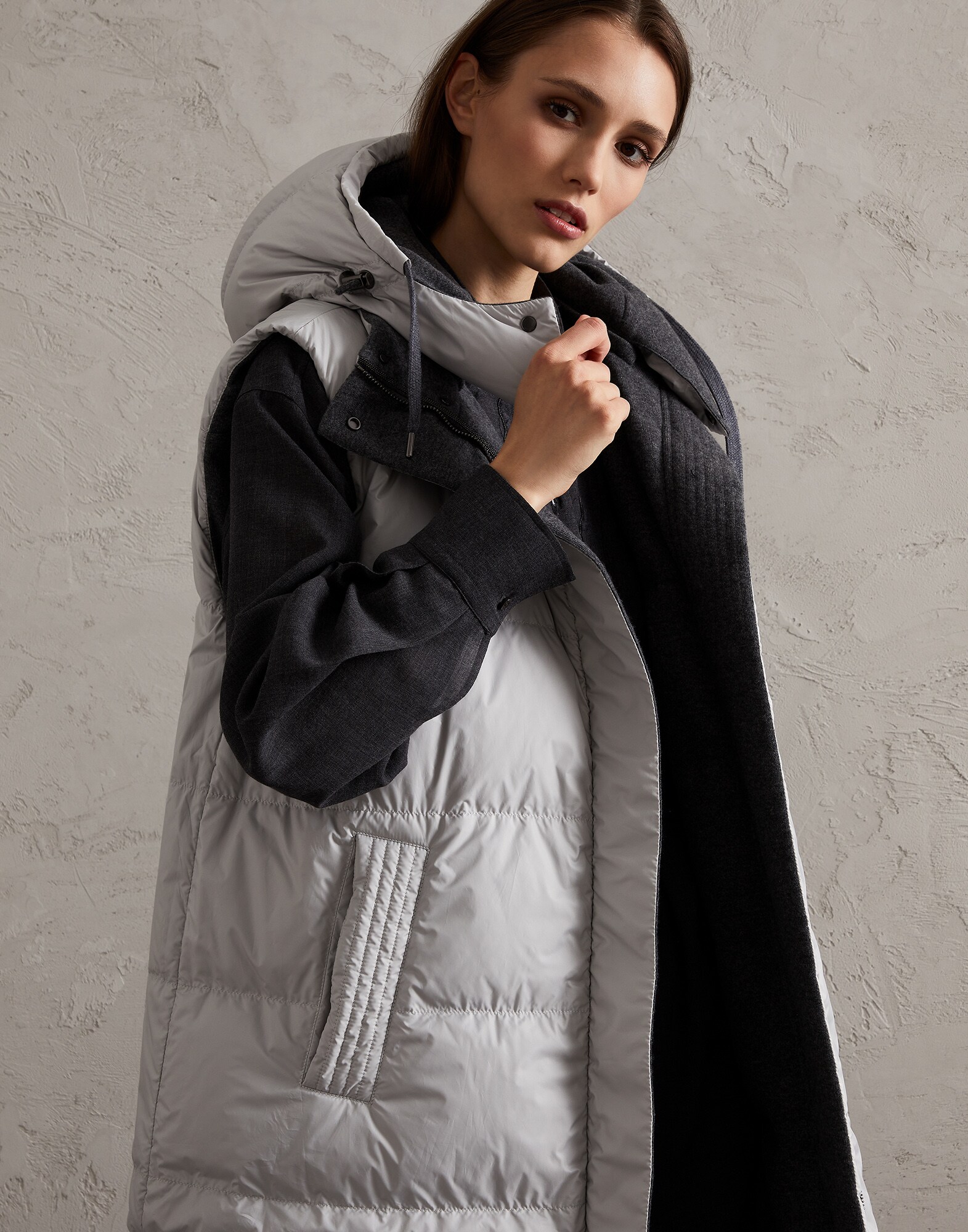 Knit Down Jacket - Detail view