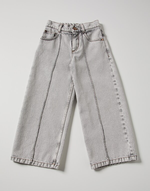 Wide trousers Light Grey Girl - Brunello Cucinelli 