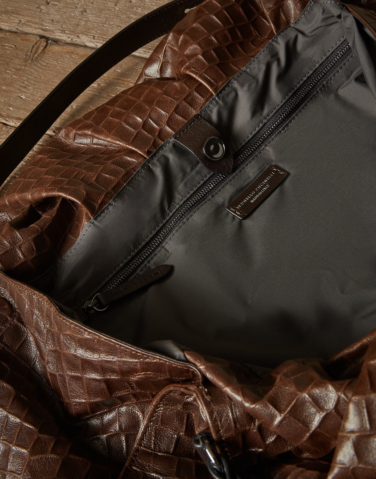 Shopper Bag Rust Brown Woman 3 - Brunello Cucinelli
