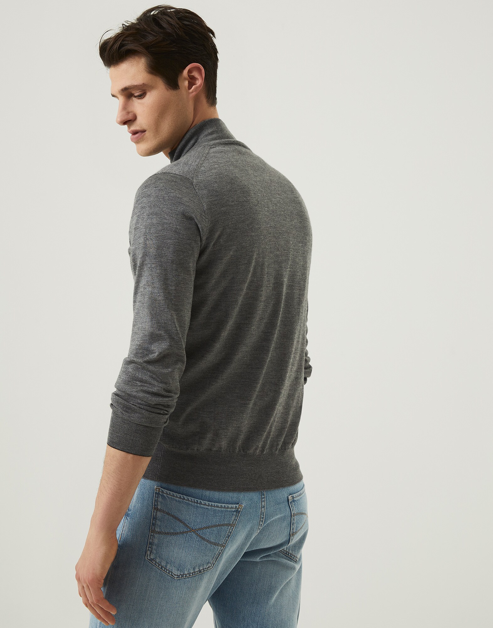 Zip-front Cardigan - Back view
