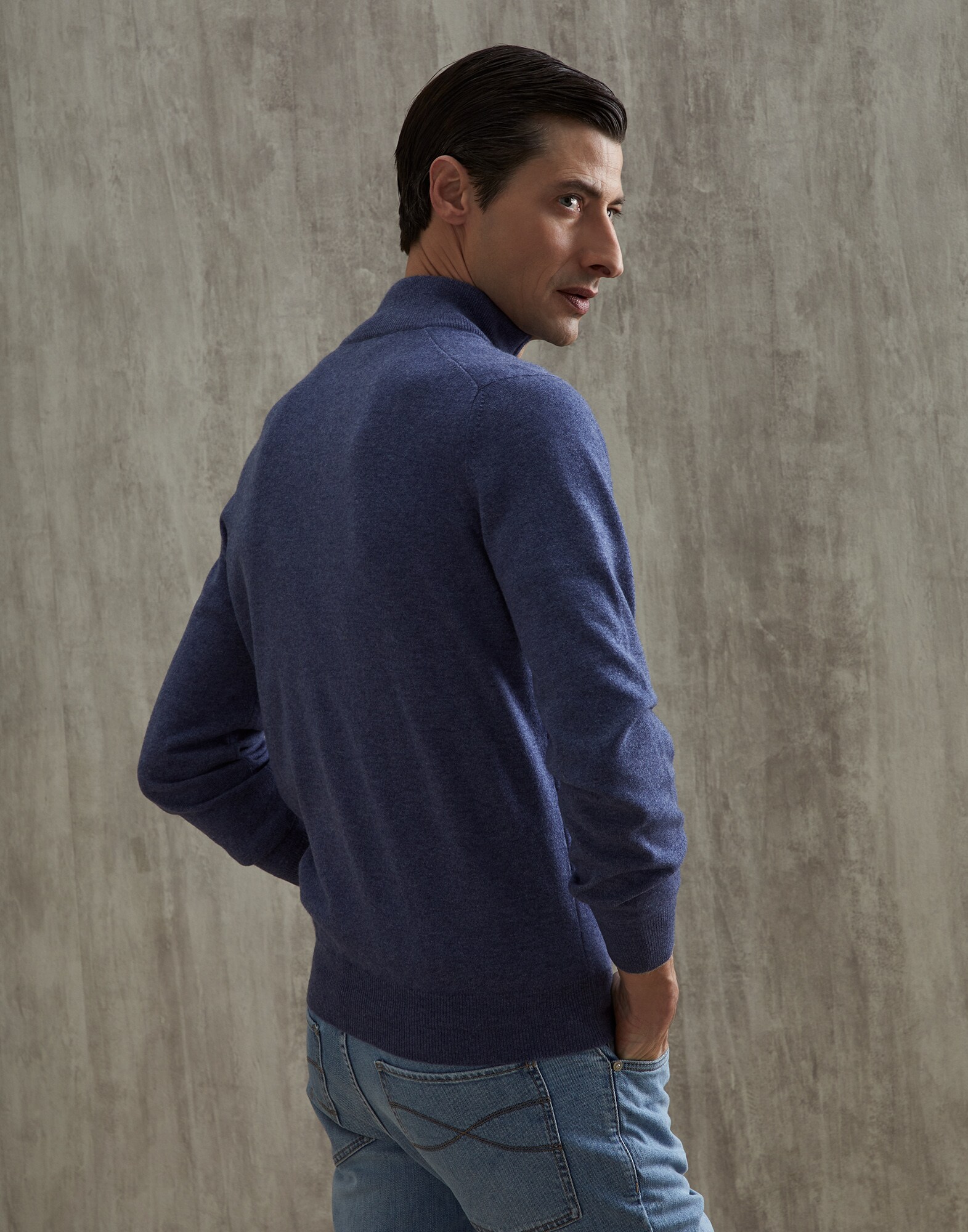 Zip Neck Sweater - Back view
