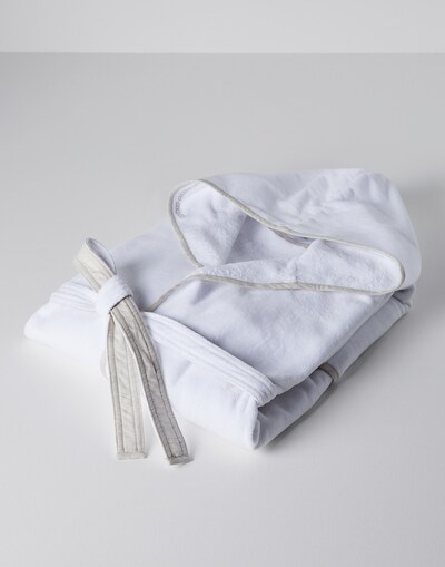 Банный халат из махровой ткани Белый Стиль жизни - Brunello Cucinelli 