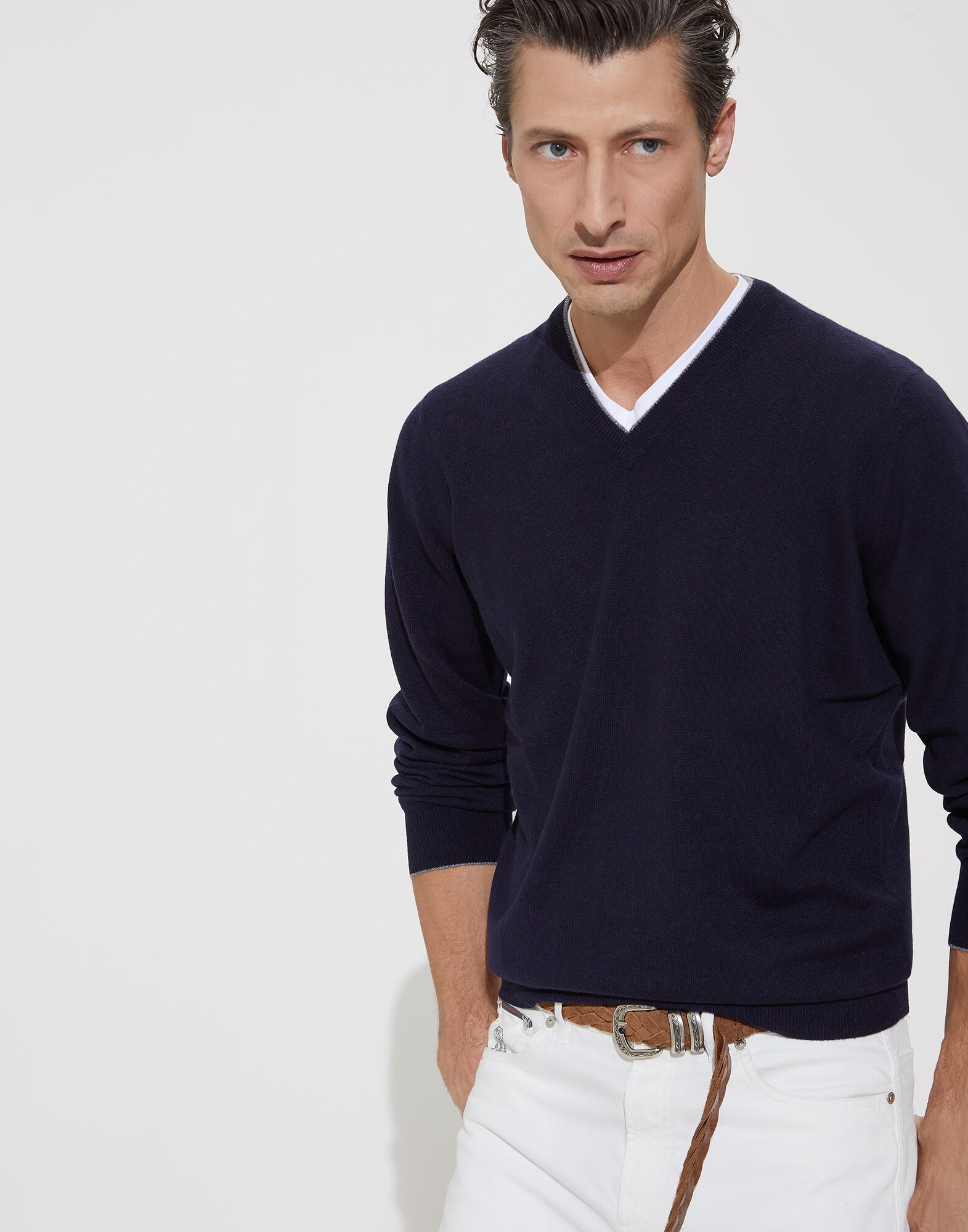 V-neck Sweater - Front