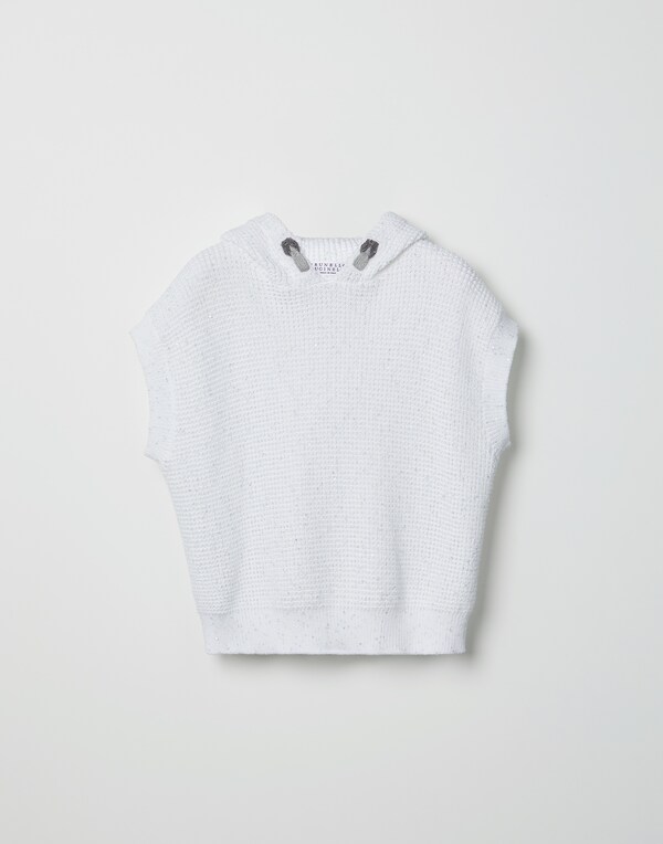 Cotton knit vest White Girl - Brunello Cucinelli