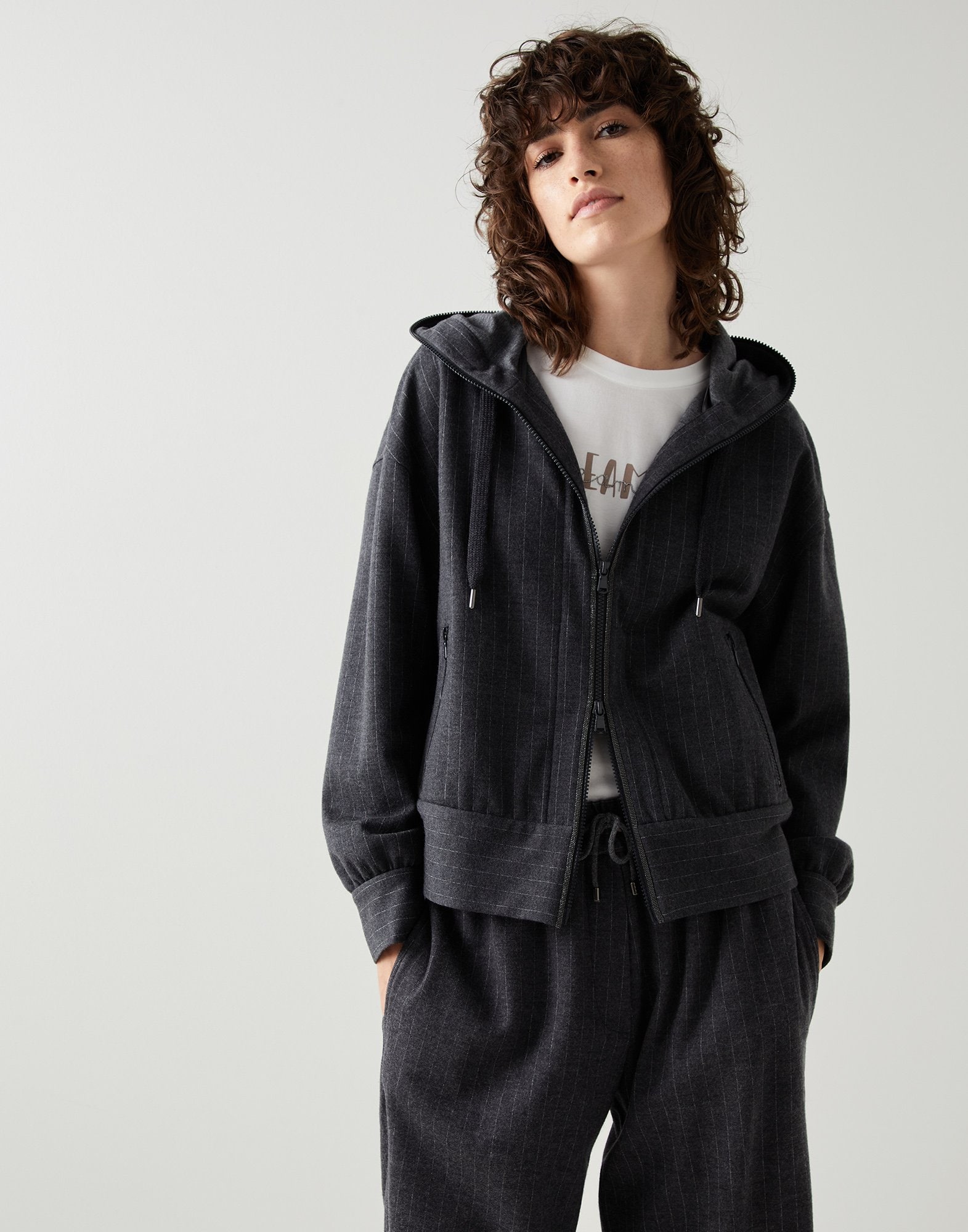 Sudadera de jersey Antracita Mujer - Brunello Cucinelli