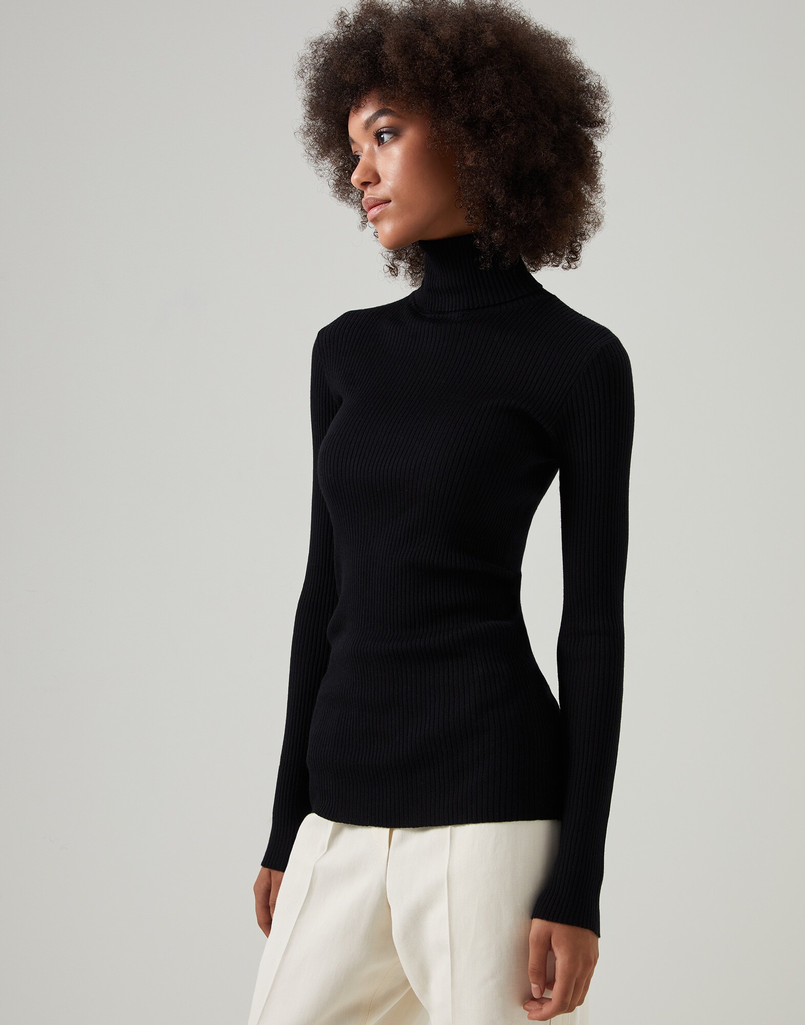 best black turtleneck sweater