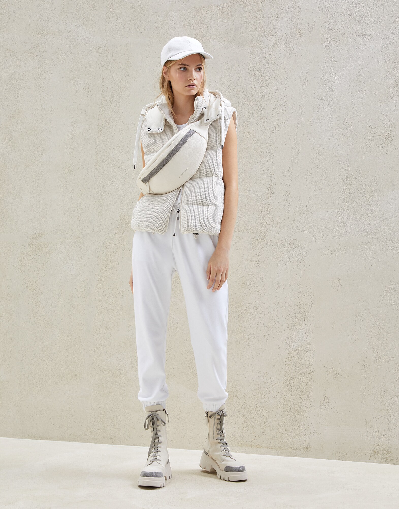 Doudoune en Maille - Vue tenue complète