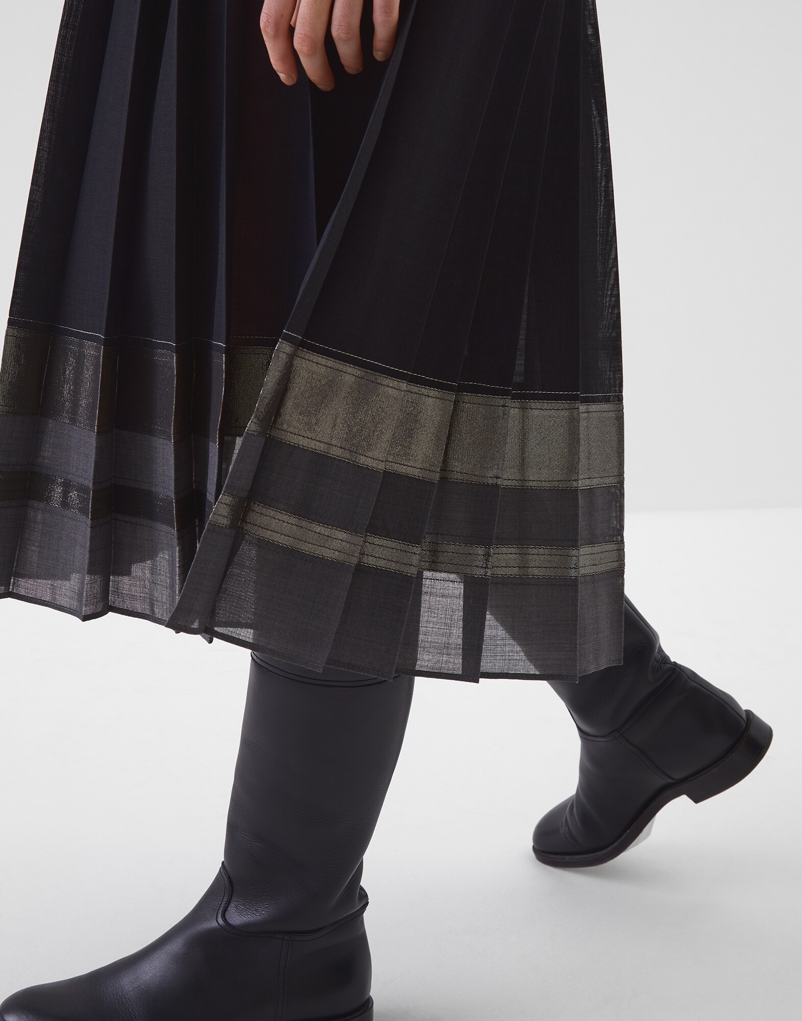 Jupe Midi Lignite Femme 2 - Brunello Cucinelli