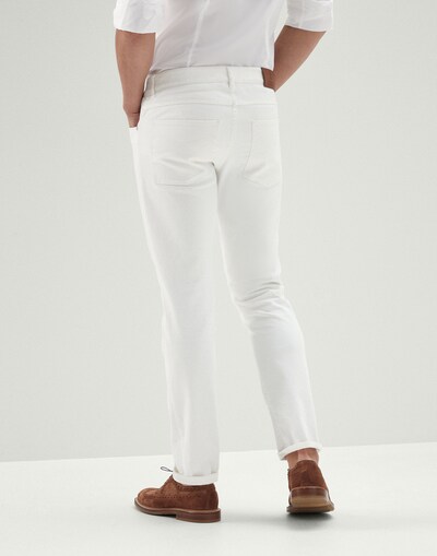 Denim Five-Pocket Trousers - Back view