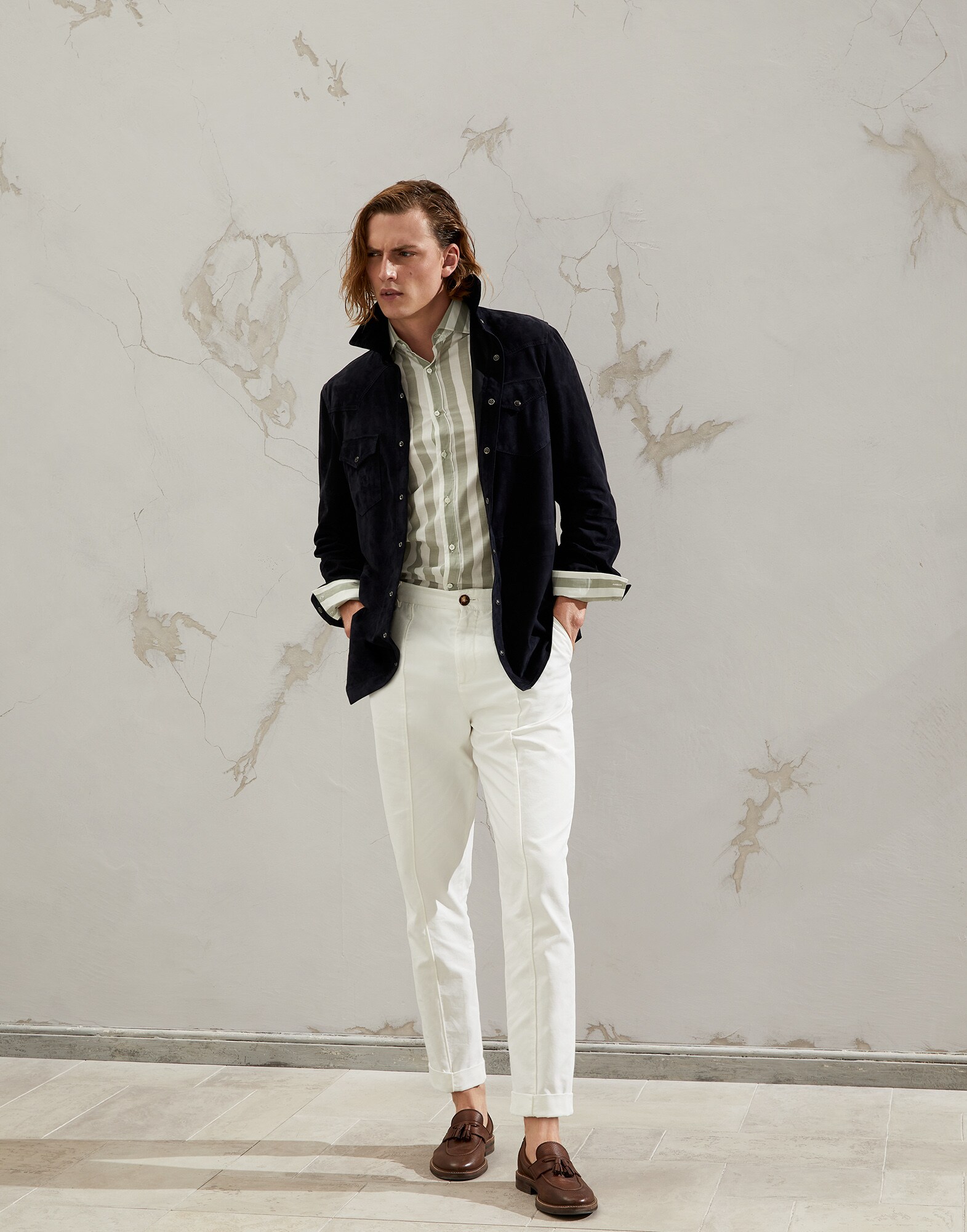 French Collar Shirt - Full look