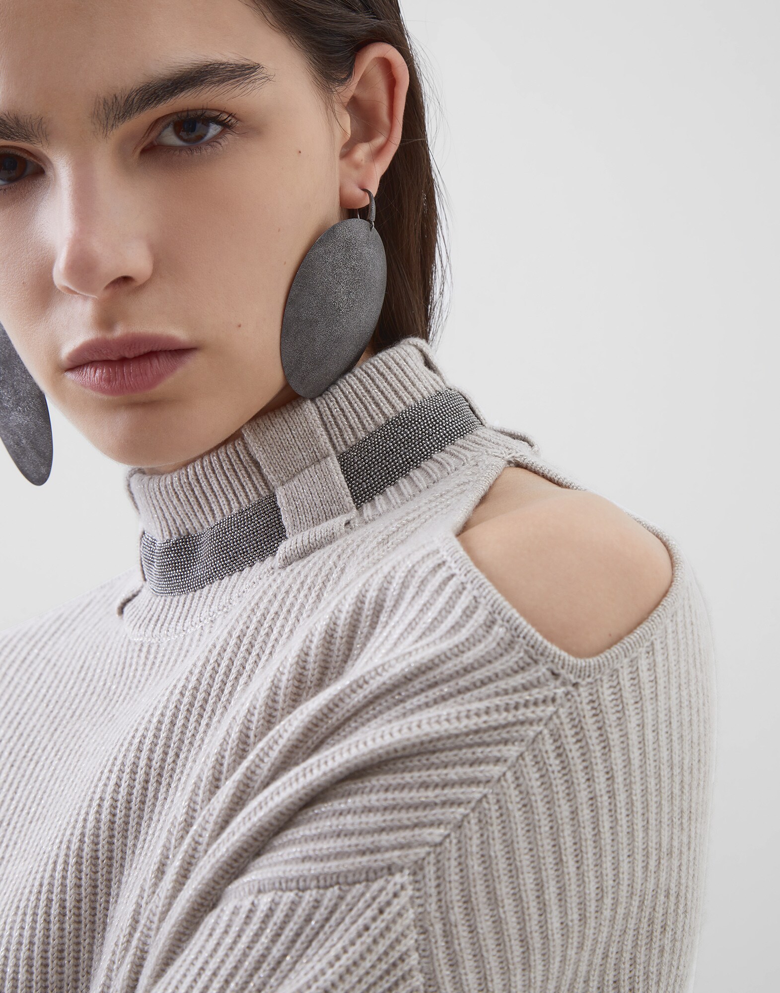 Pull Col Haut - Detail