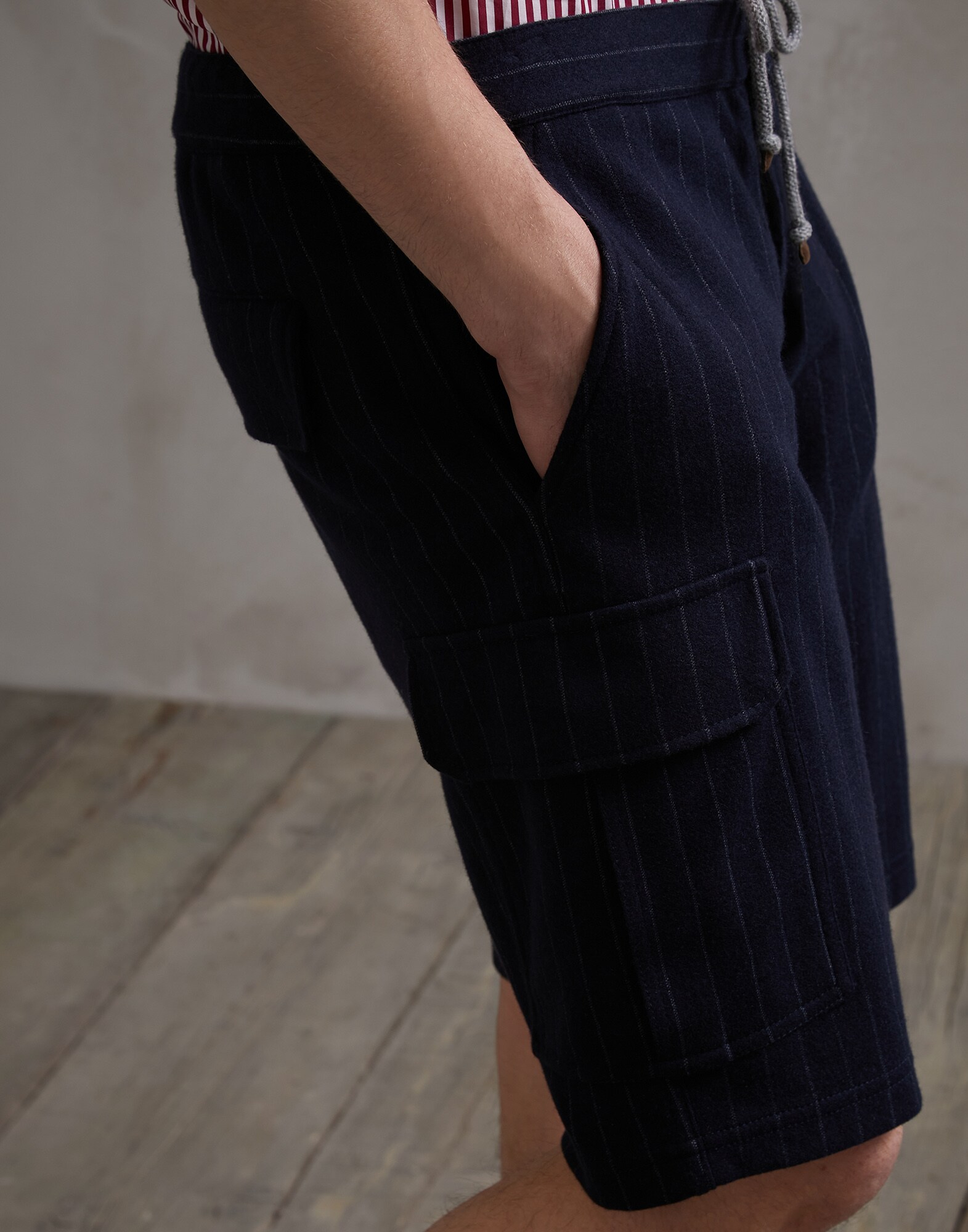 Bermuda Shorts Navy Blue Man 2 - Brunello Cucinelli