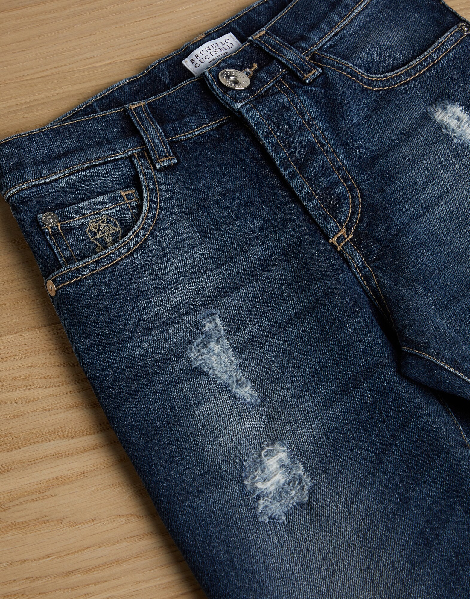 Hose aus Denim - Detailansicht
