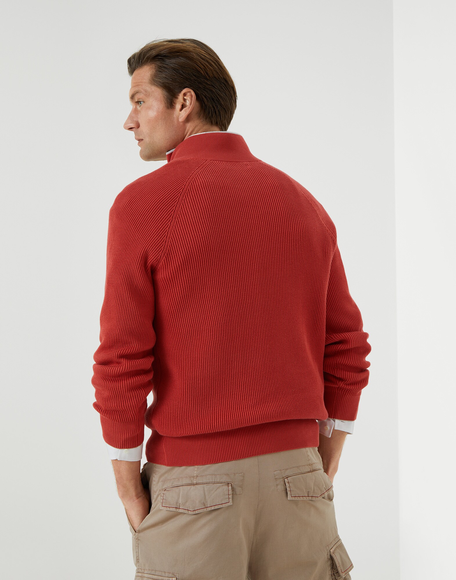 Sweater with zip opening - Back