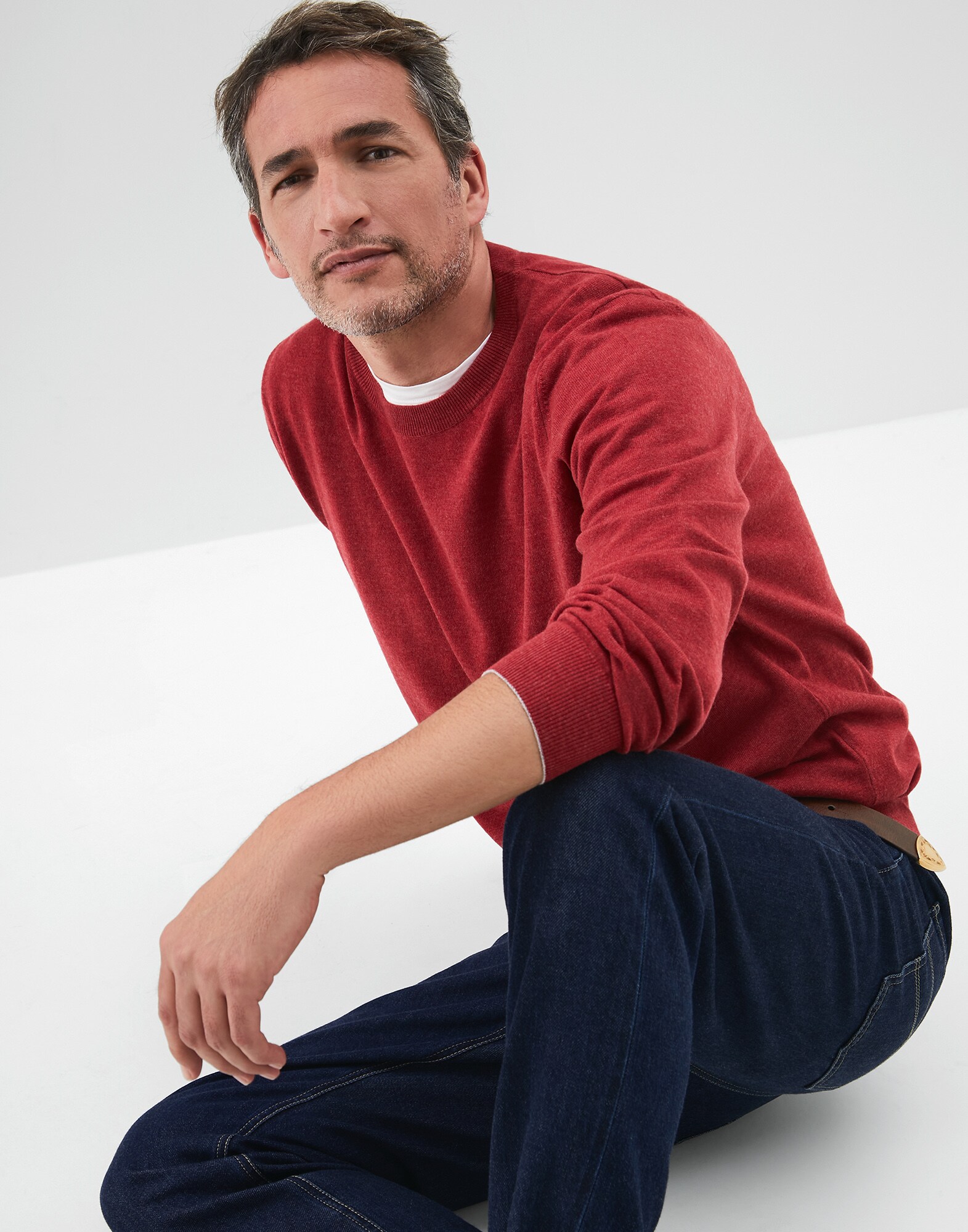 Pullover mit Rundhalsausschnitt - Editorial-Ansicht