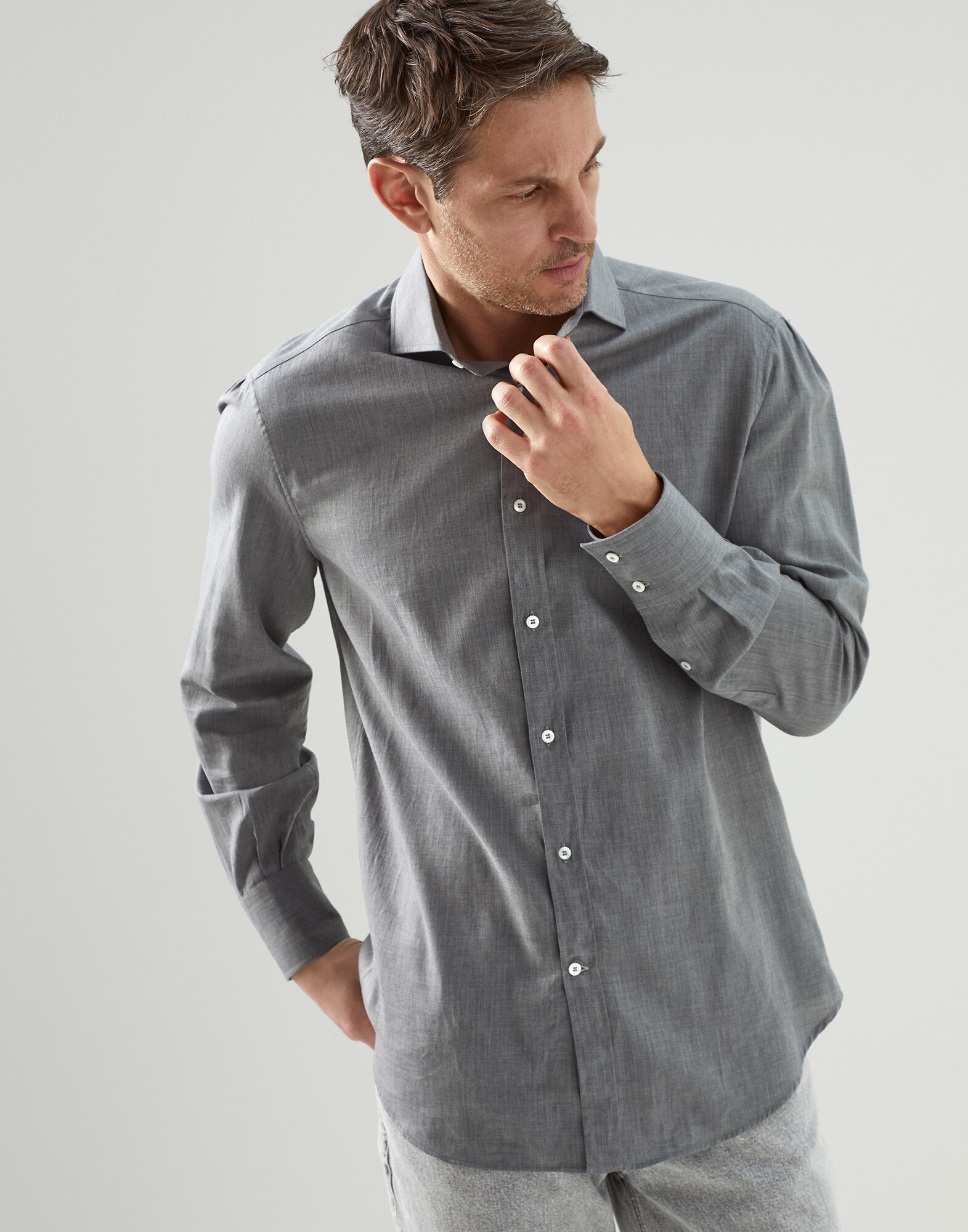Men's casual and dress shirts | Brunello Cucinelli