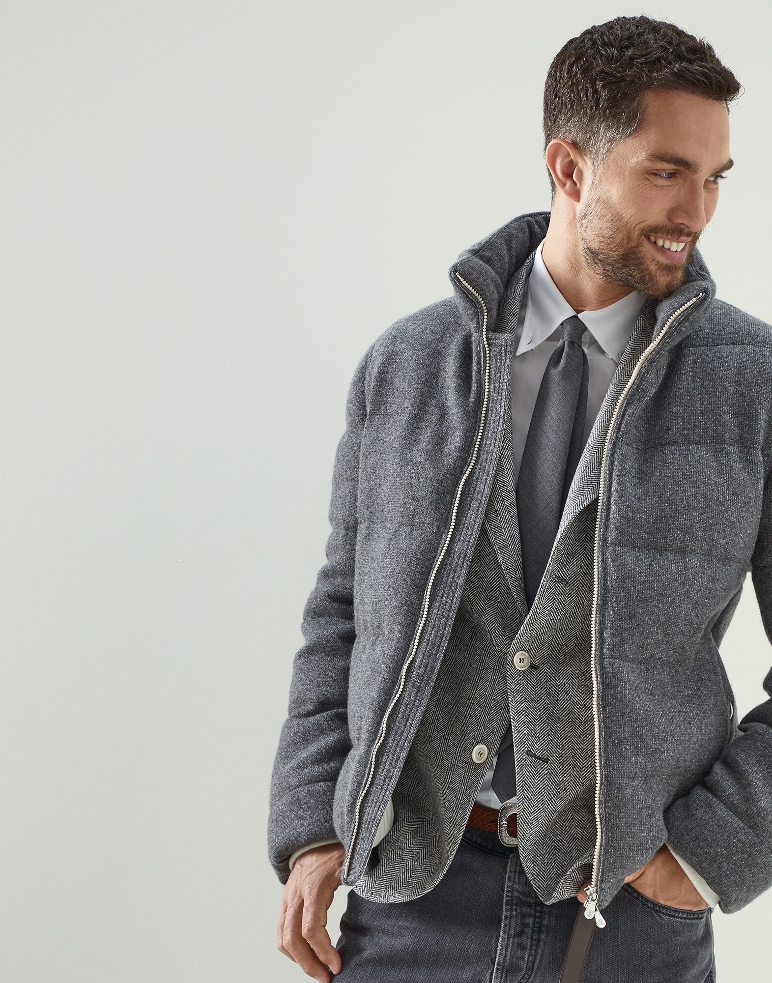Knit Down Jacket - Editorial view