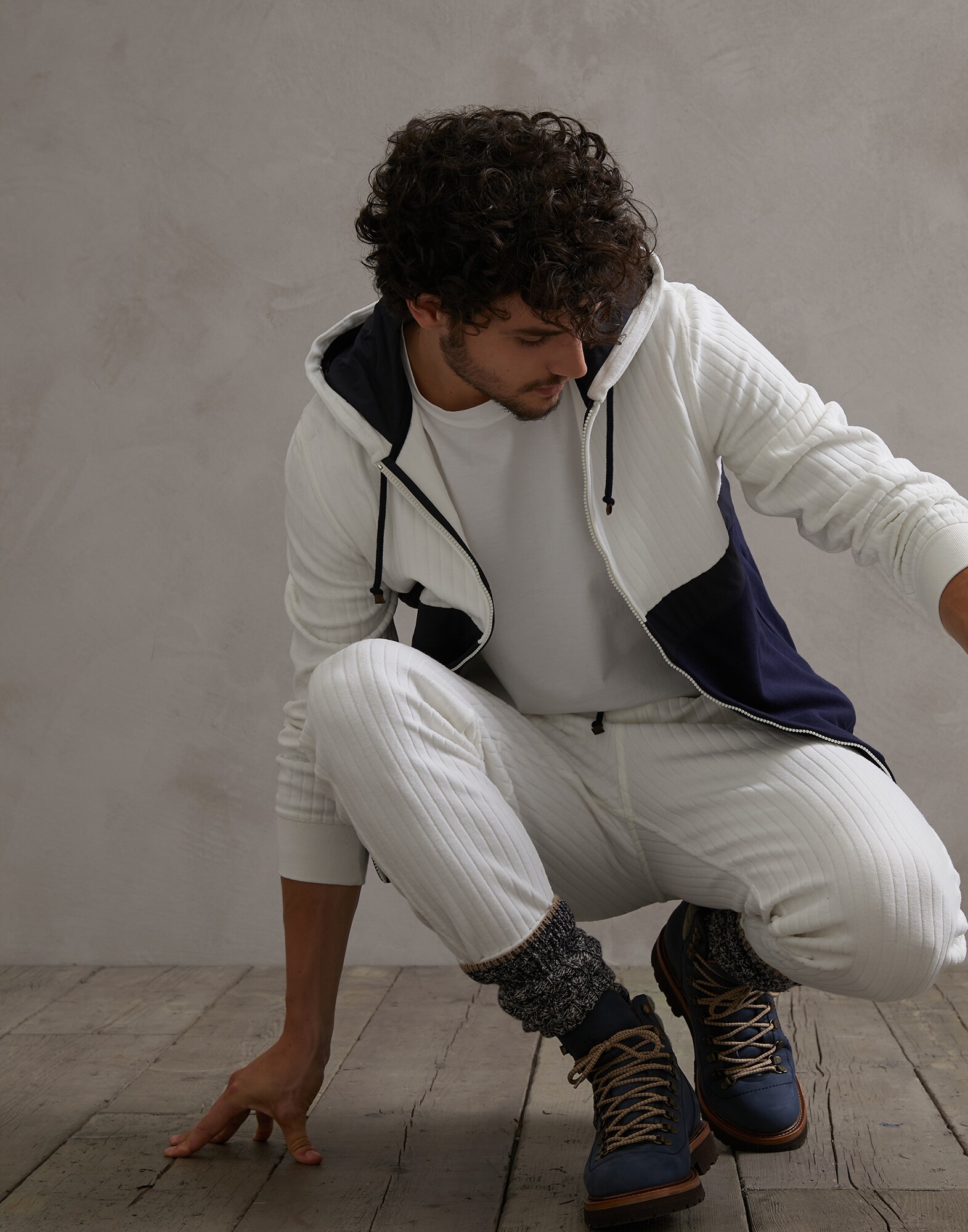 Sudadera Blanco Crudo Hombre 4 - Brunello Cucinelli