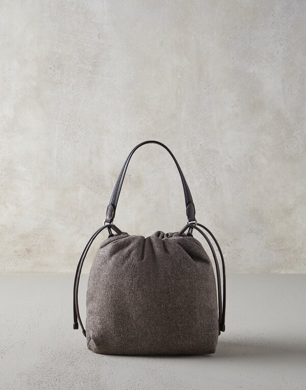 Bag with monili Brown Woman - Brunello Cucinelli 