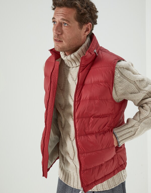 Nylon down vest Red Man - Brunello Cucinelli 