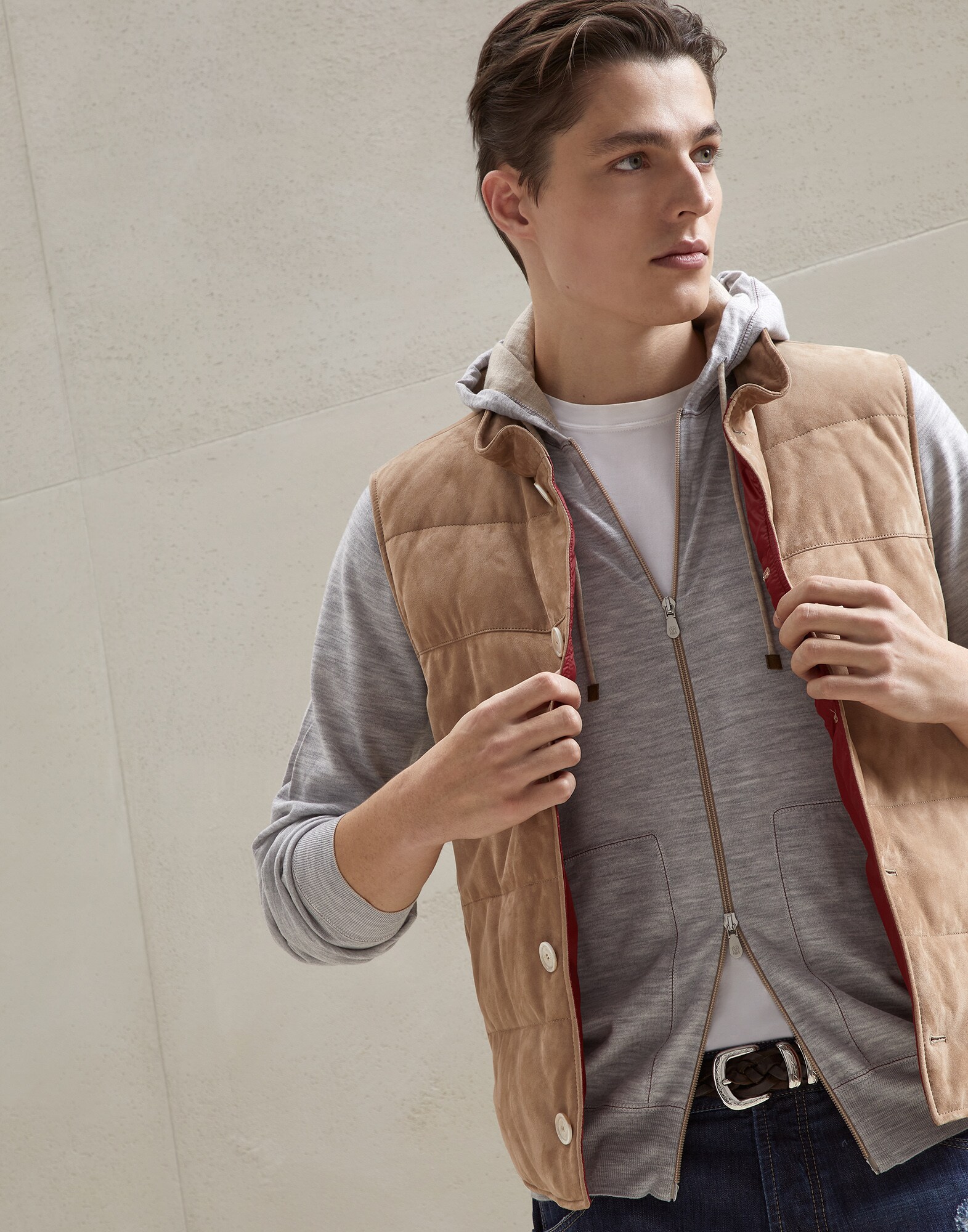Zip-front Cardigan - Editorial view