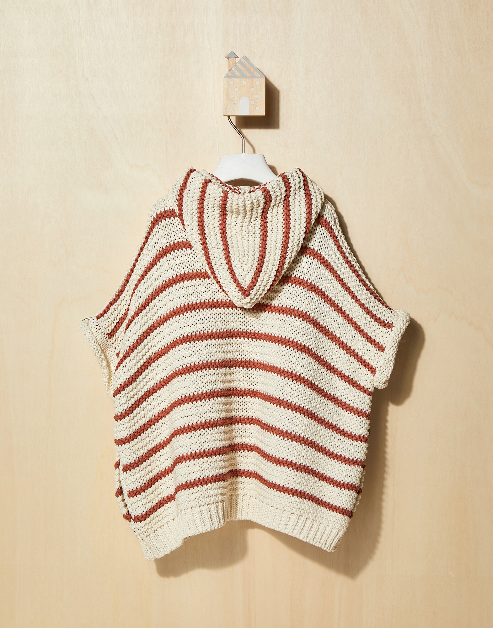 Cardigan mit Kapuze - Rückansicht