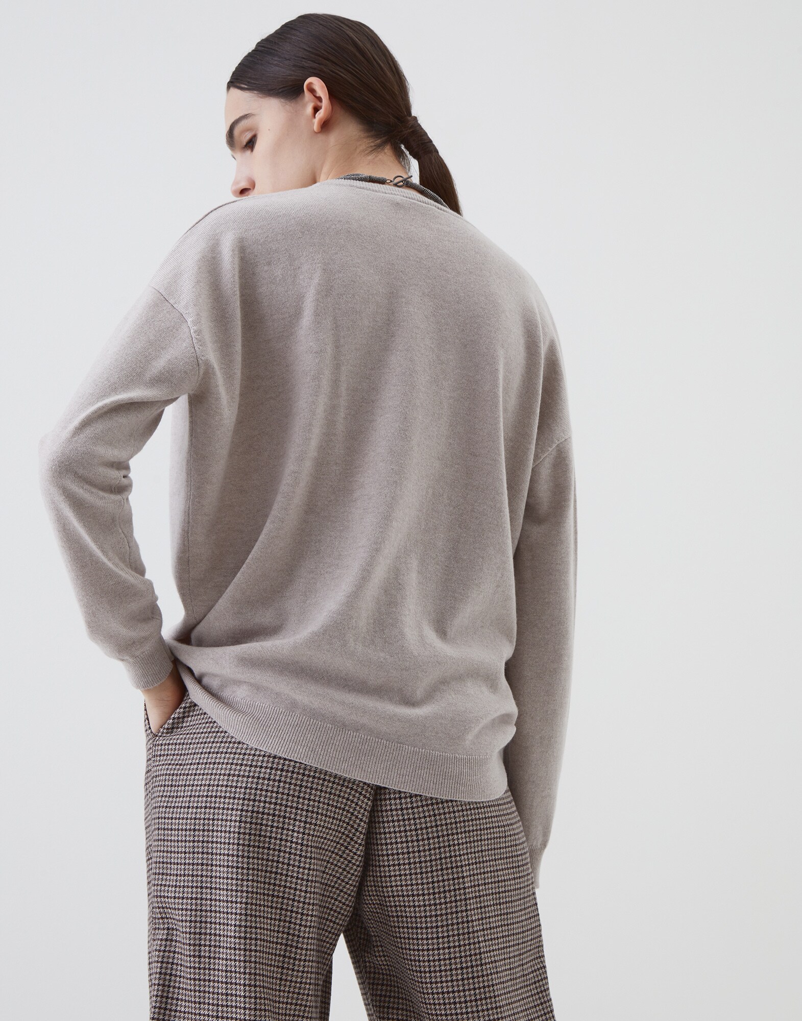 V-neck Sweater - Back