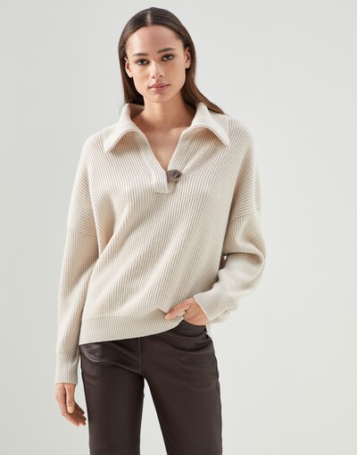 Cashmere sweater Beige Woman - Brunello Cucinelli 