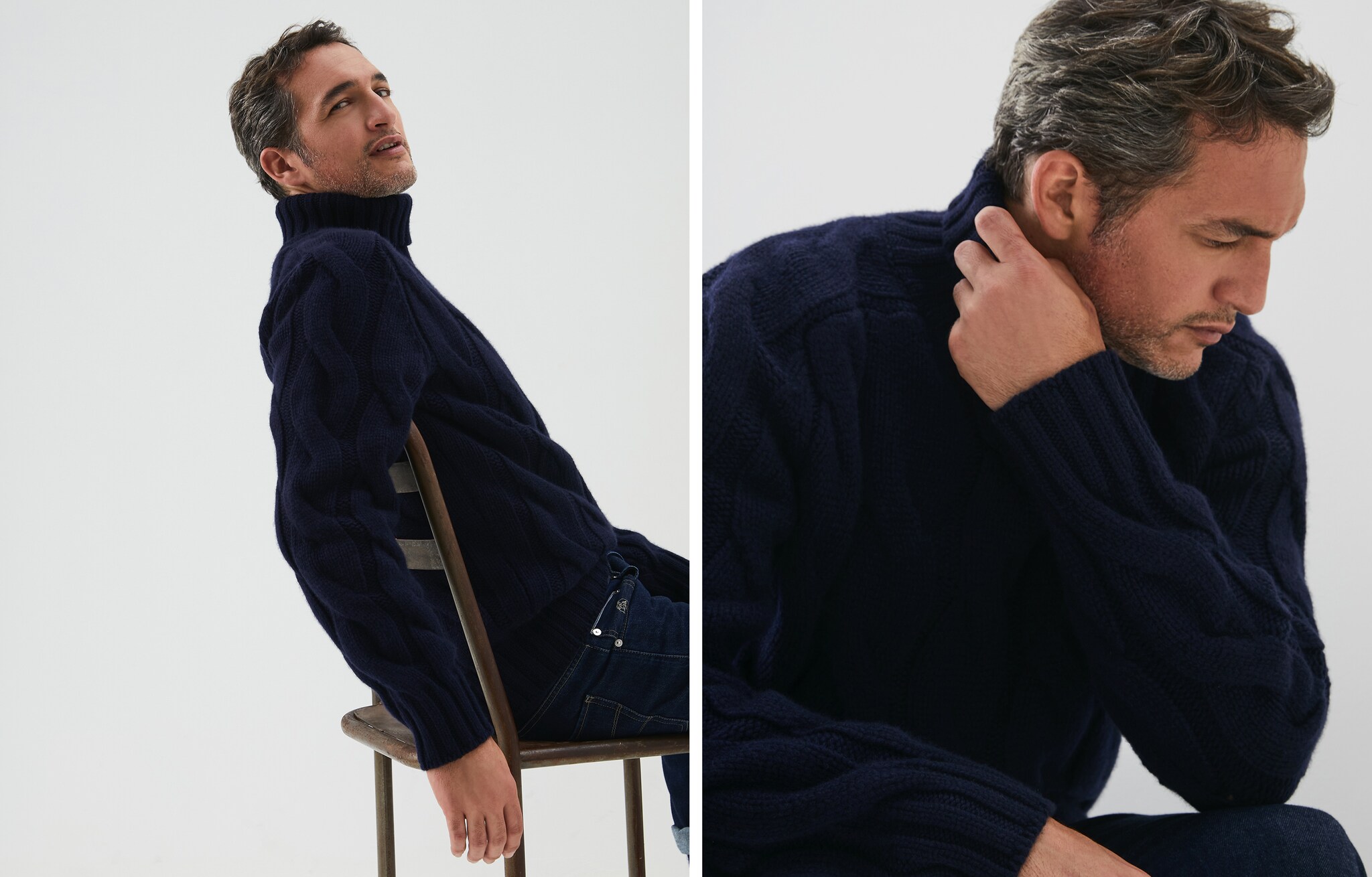 Pull Col Haut - Vue horizontale