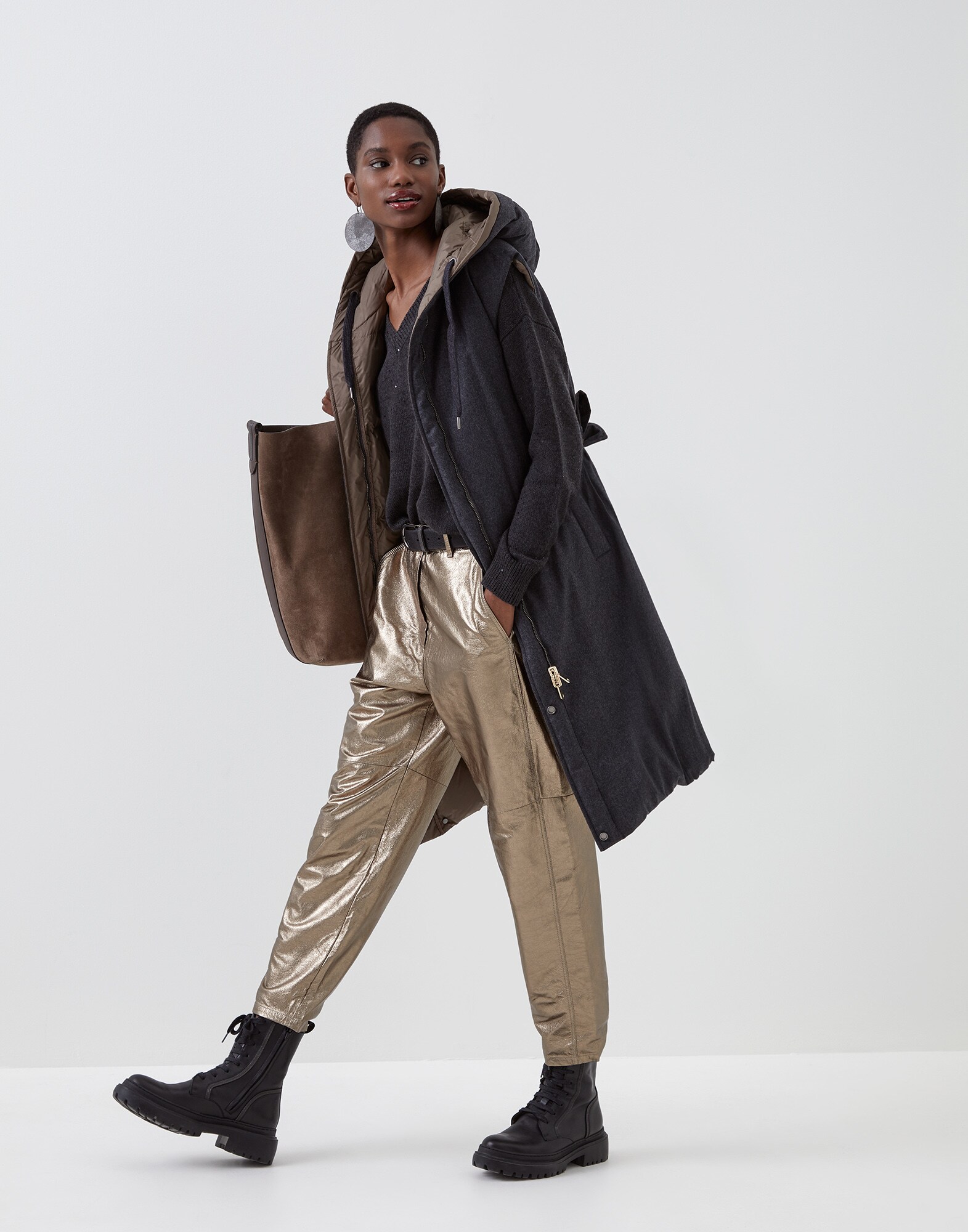 Down Sleeveless Jacket - Look