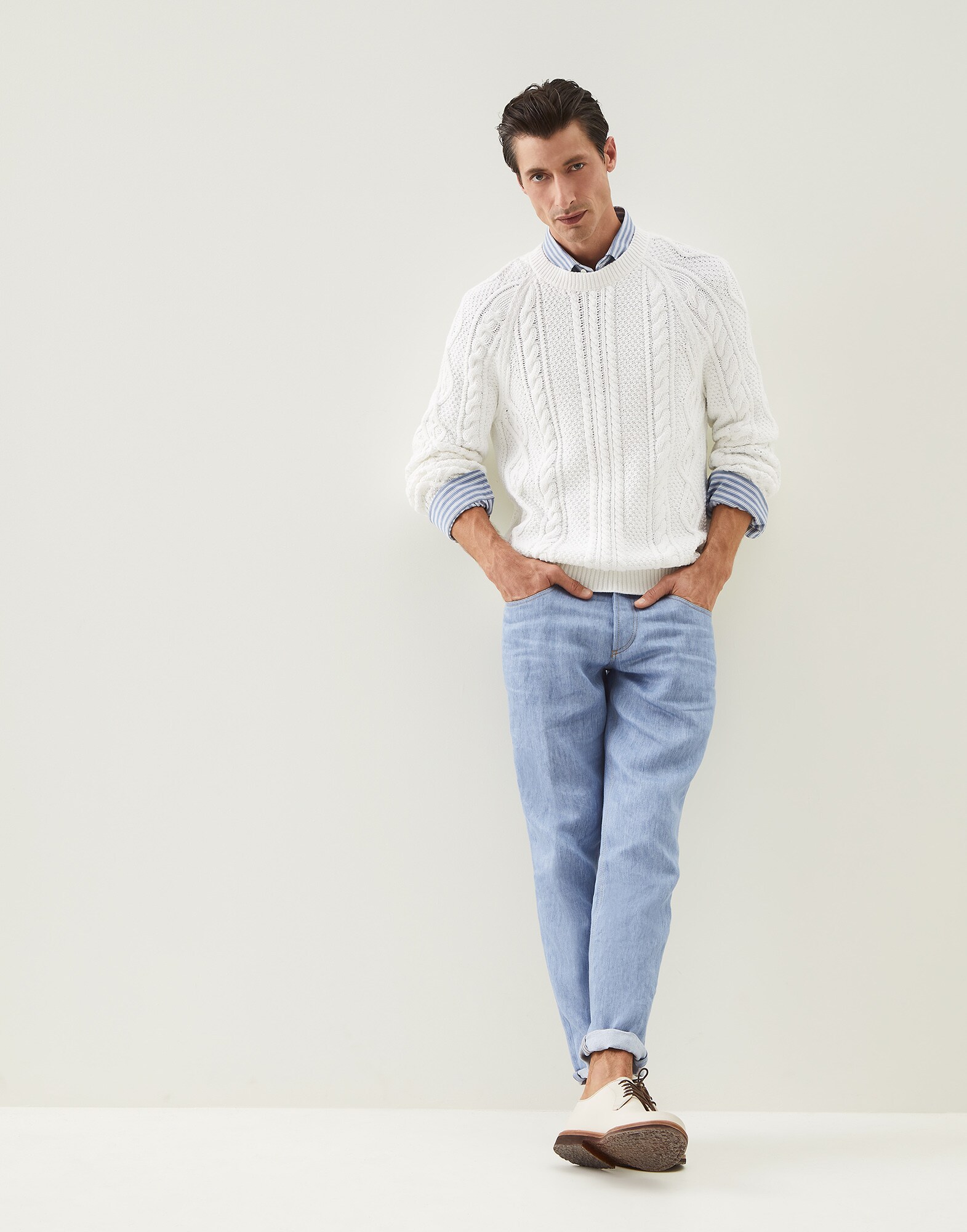 French Collar Shirt - Full look