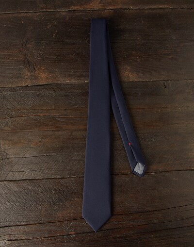 Cravatta in lana Cobalto Uomo - Brunello Cucinelli 