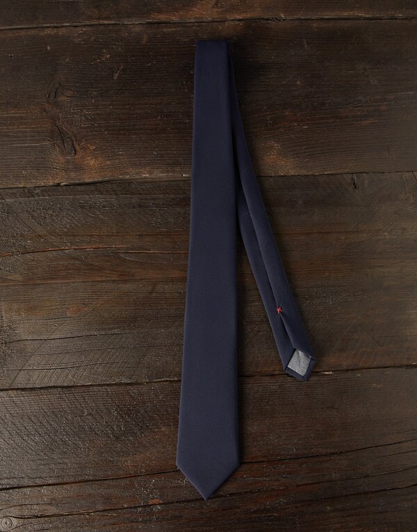 Krawatte aus Wolle Kobaltblau Herren - Brunello Cucinelli 