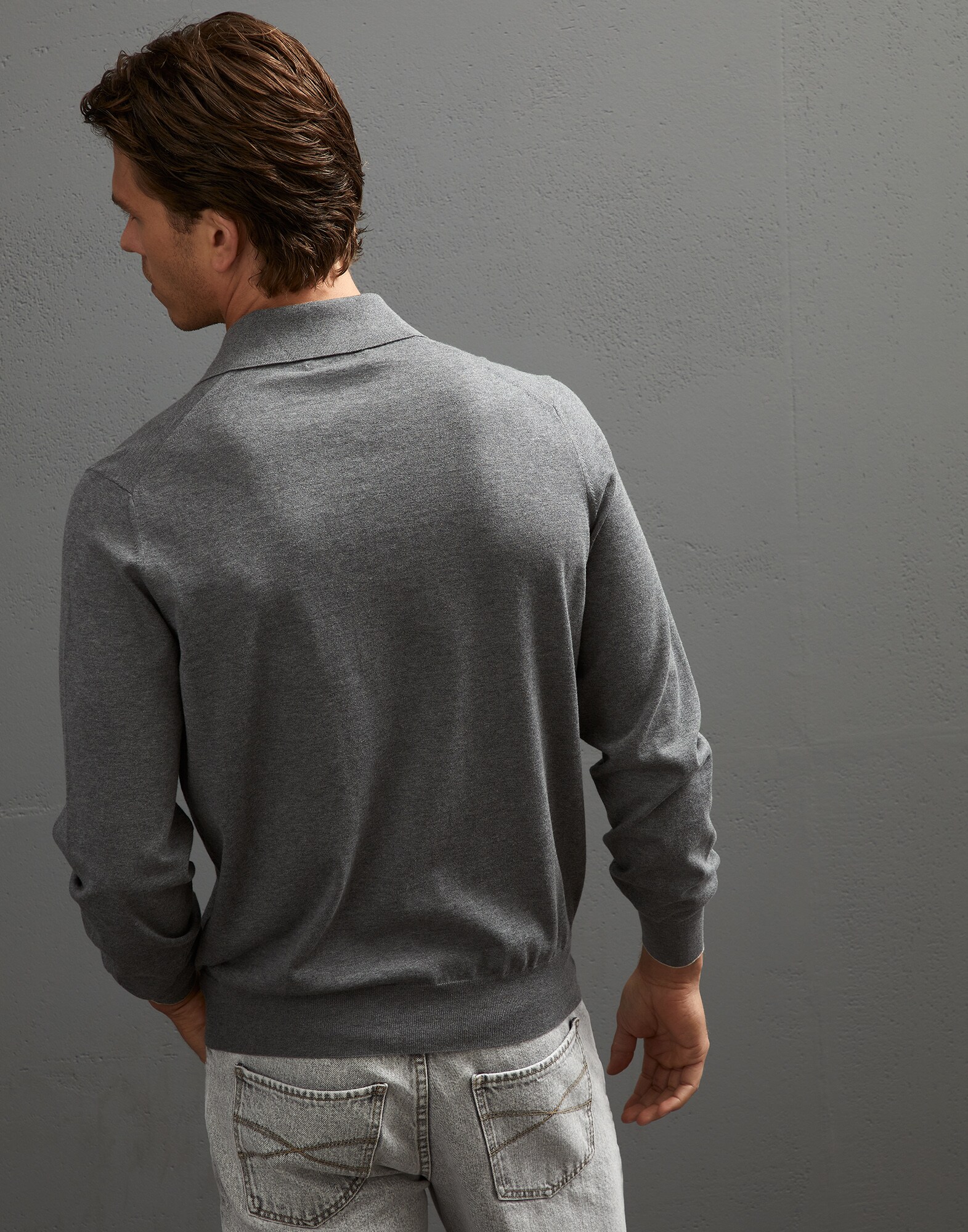 Polo-Style Sweater - Back view