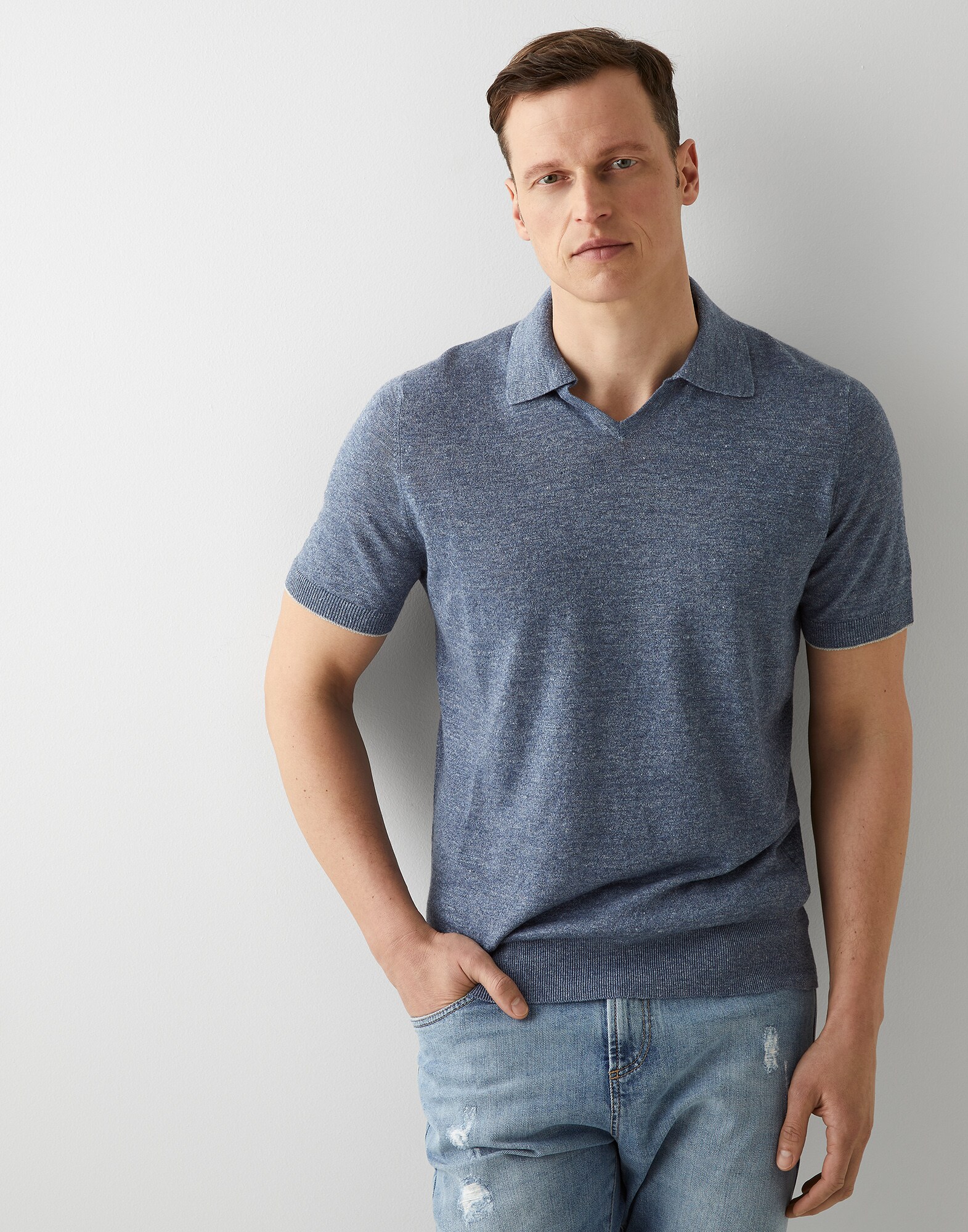 Polo-Style Sweater - Front view