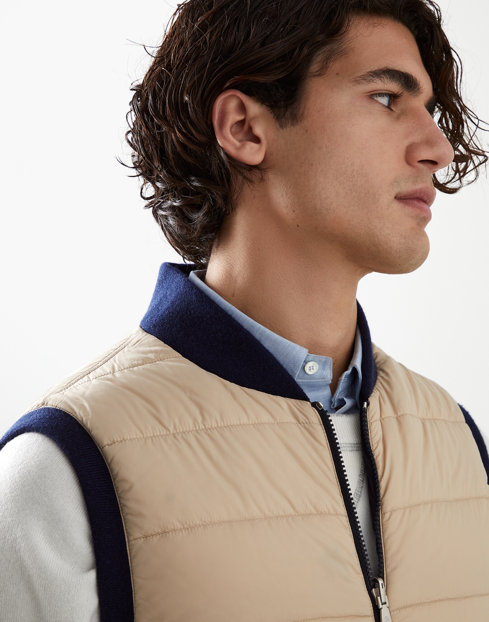 Knit Down Jacket - Detail view