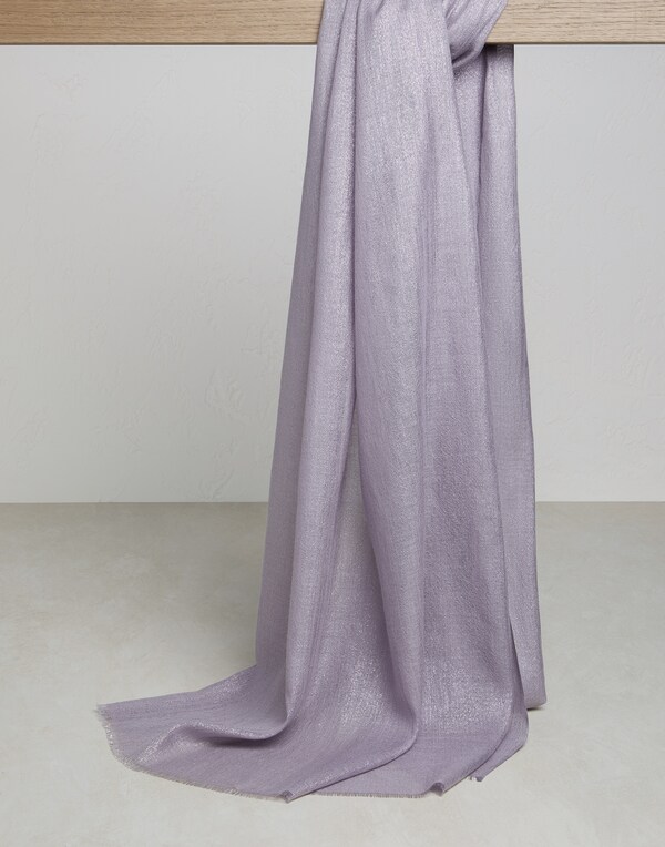 Sparkling scarf Lavender Woman - Brunello Cucinelli 