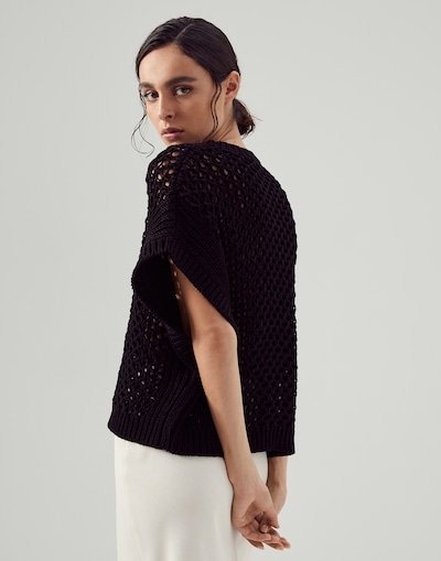 Ajour knit sweater (231M8E367500) for Woman | Brunello Cucinelli