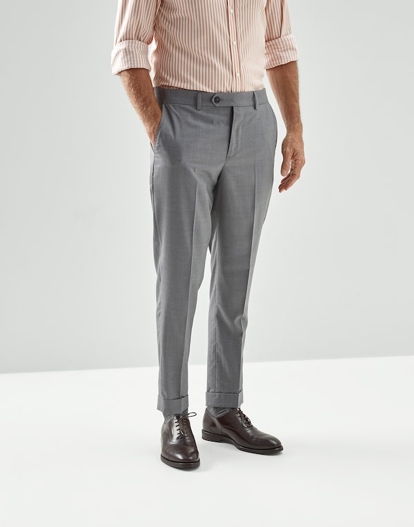 Formal fit trousers Grey Man - Brunello Cucinelli 