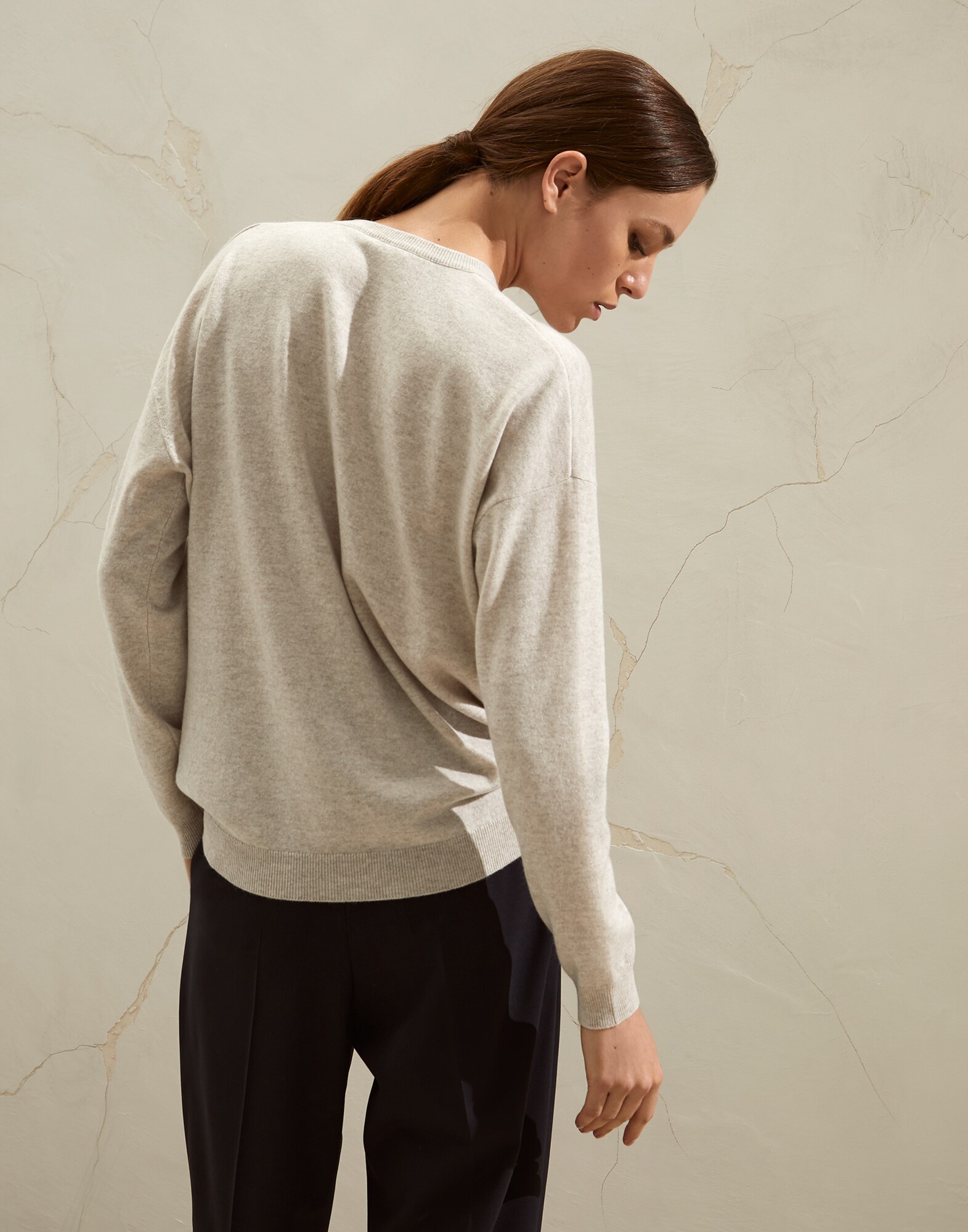 V-neck Sweater - Back
