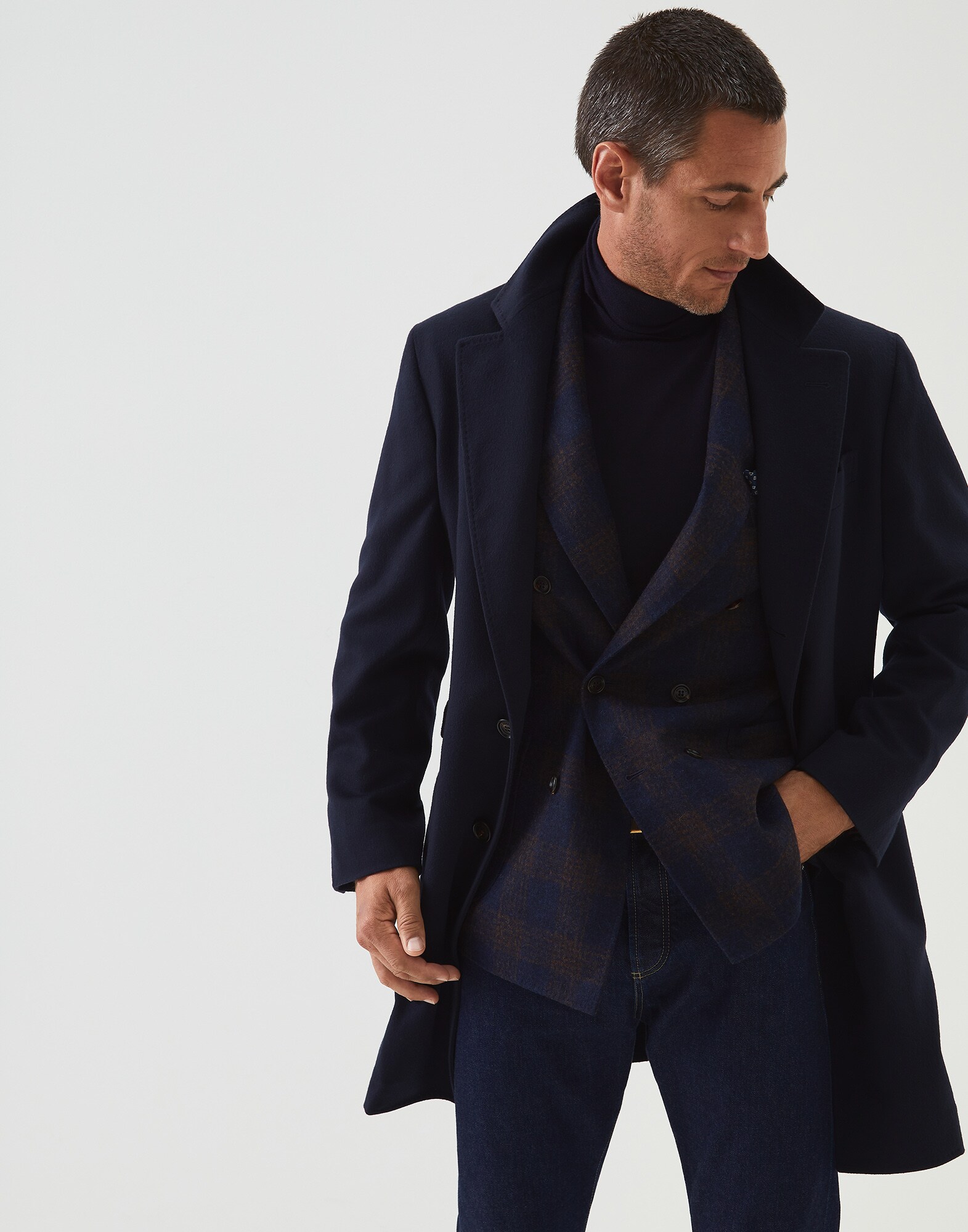 Manteau Bleu Marine Homme 4 - Brunello Cucinelli