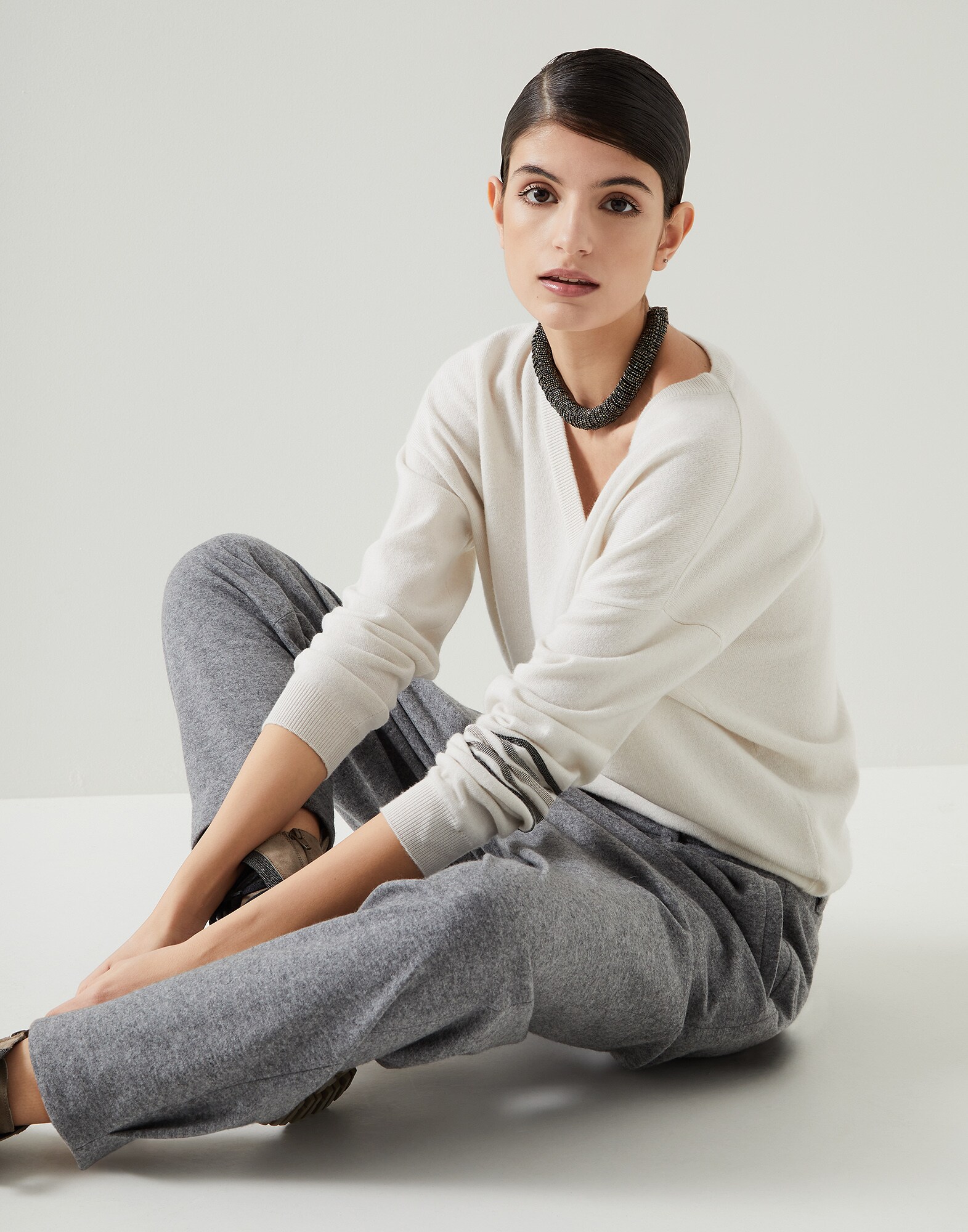 Maglia in cashmere Riso Donna - Brunello Cucinelli