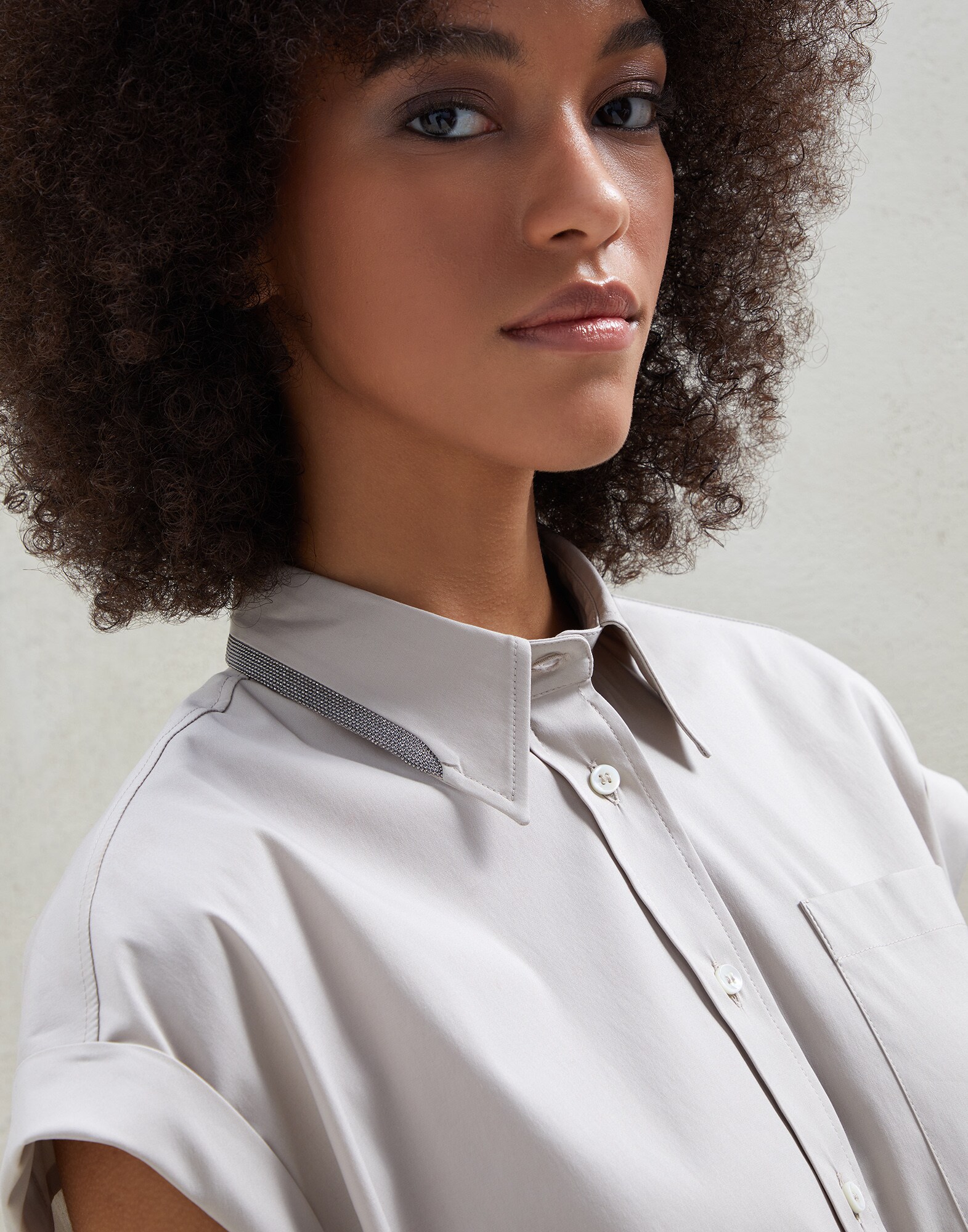 Poplin shirt Natural Woman - Brunello Cucinelli