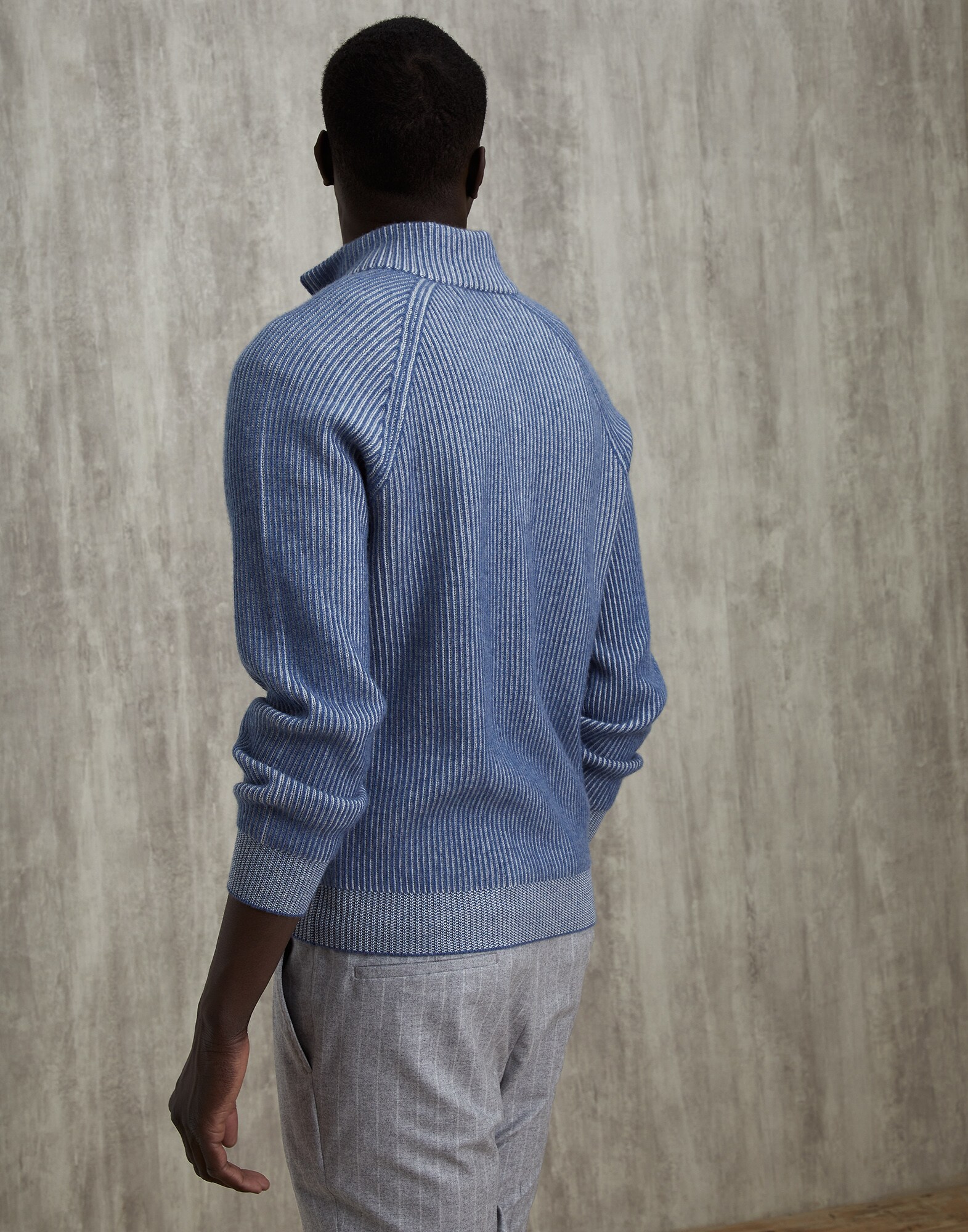 Zip Neck Sweater - Back view