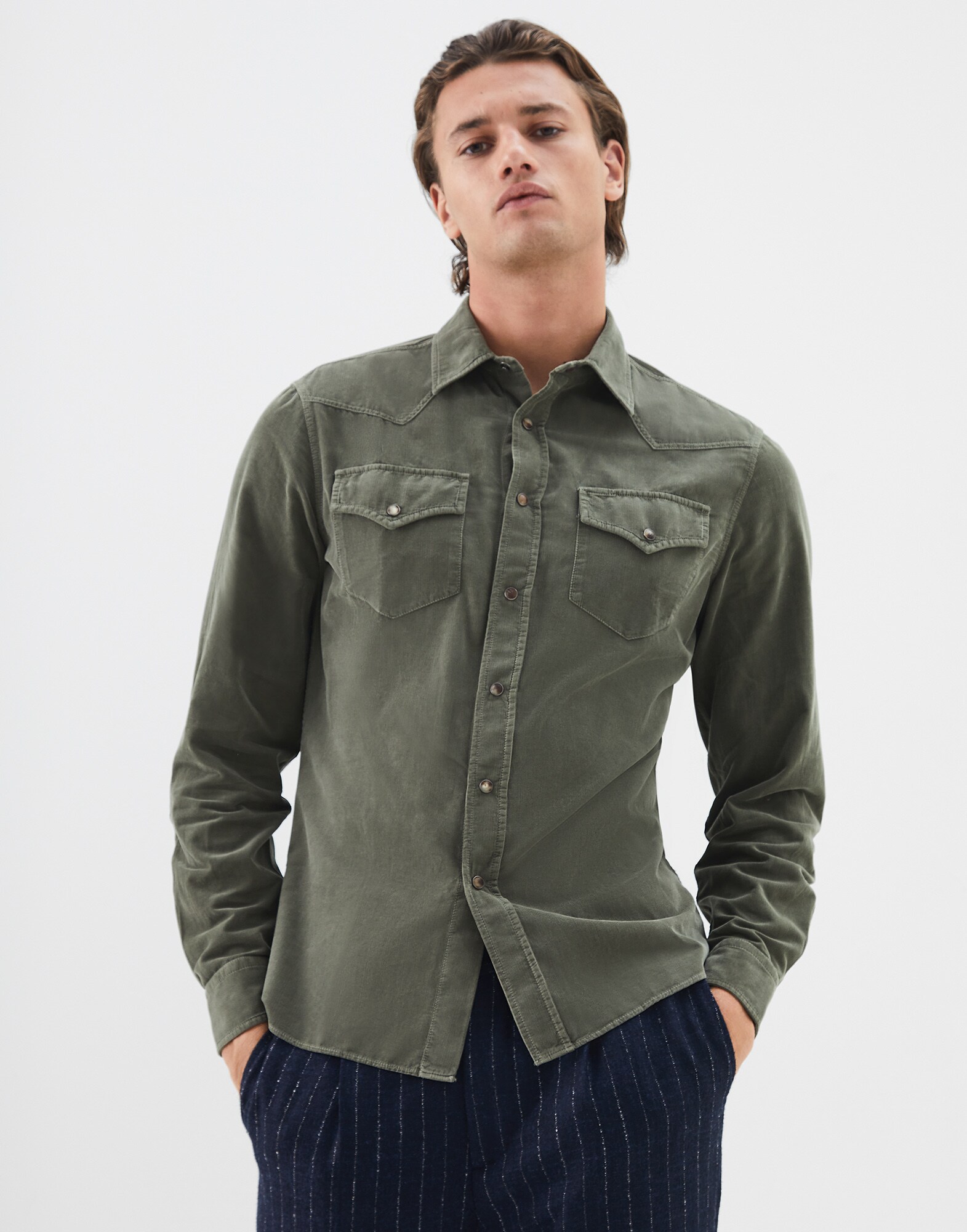 Casual Shirt Military Man 1 - Brunello Cucinelli