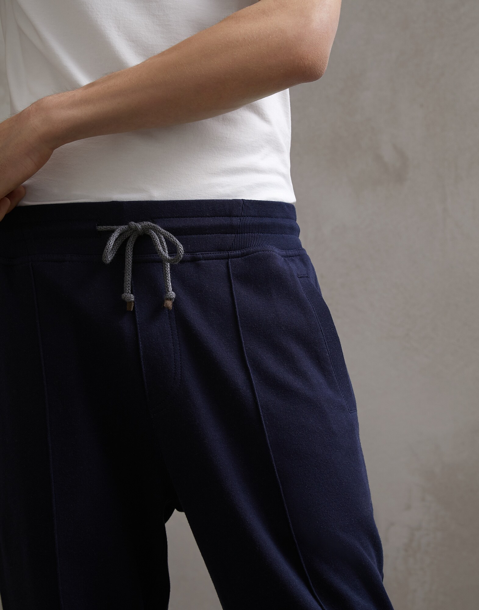 Pantalon Bleu Marine Homme 2 - Brunello Cucinelli