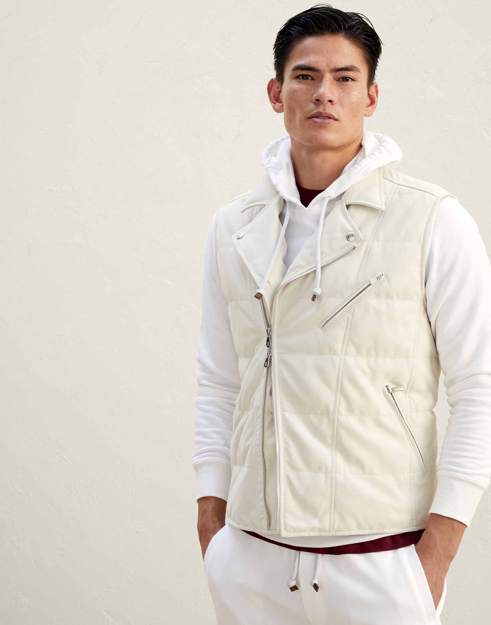 Nubuck down vest