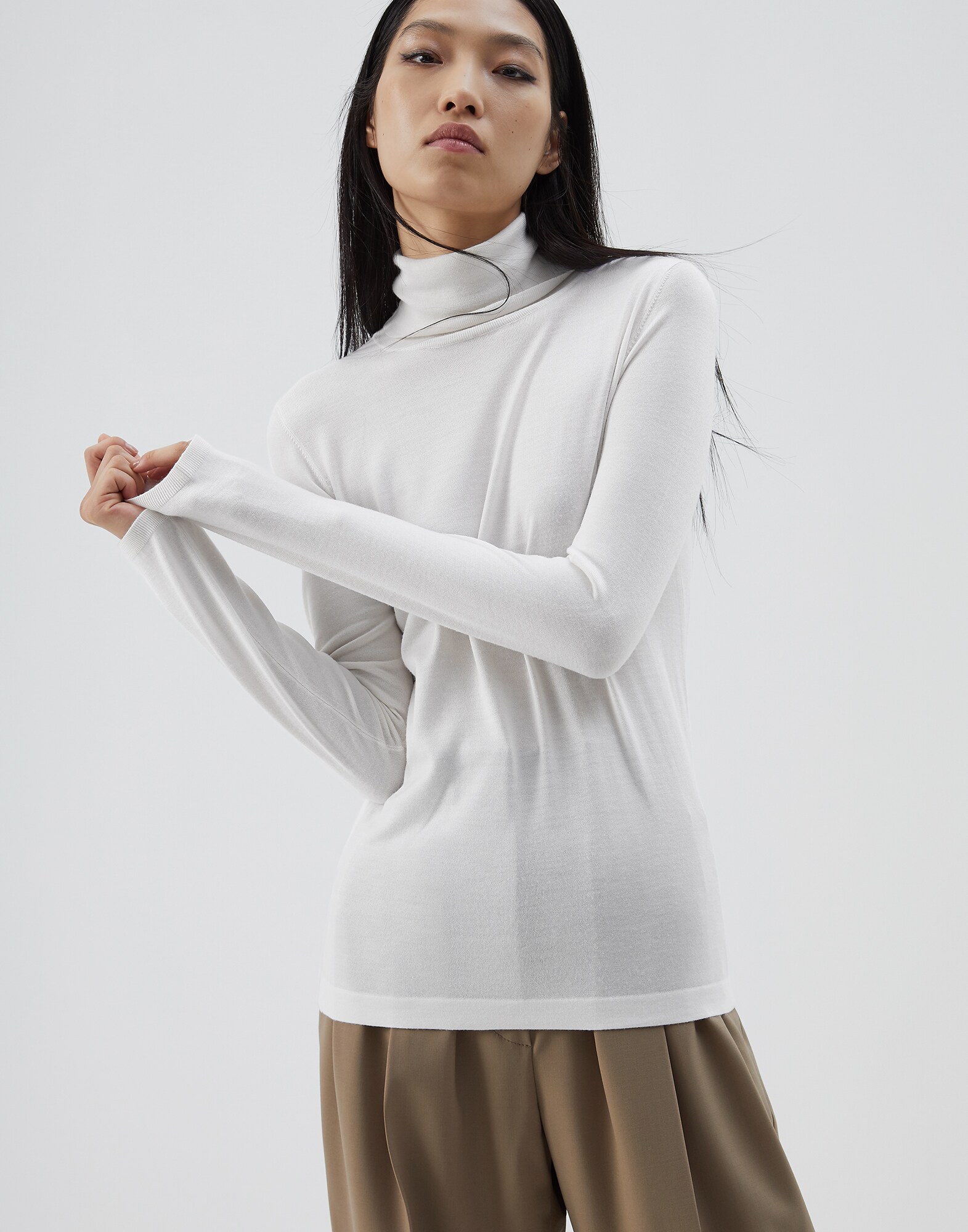 High Neck Sweater - Front view