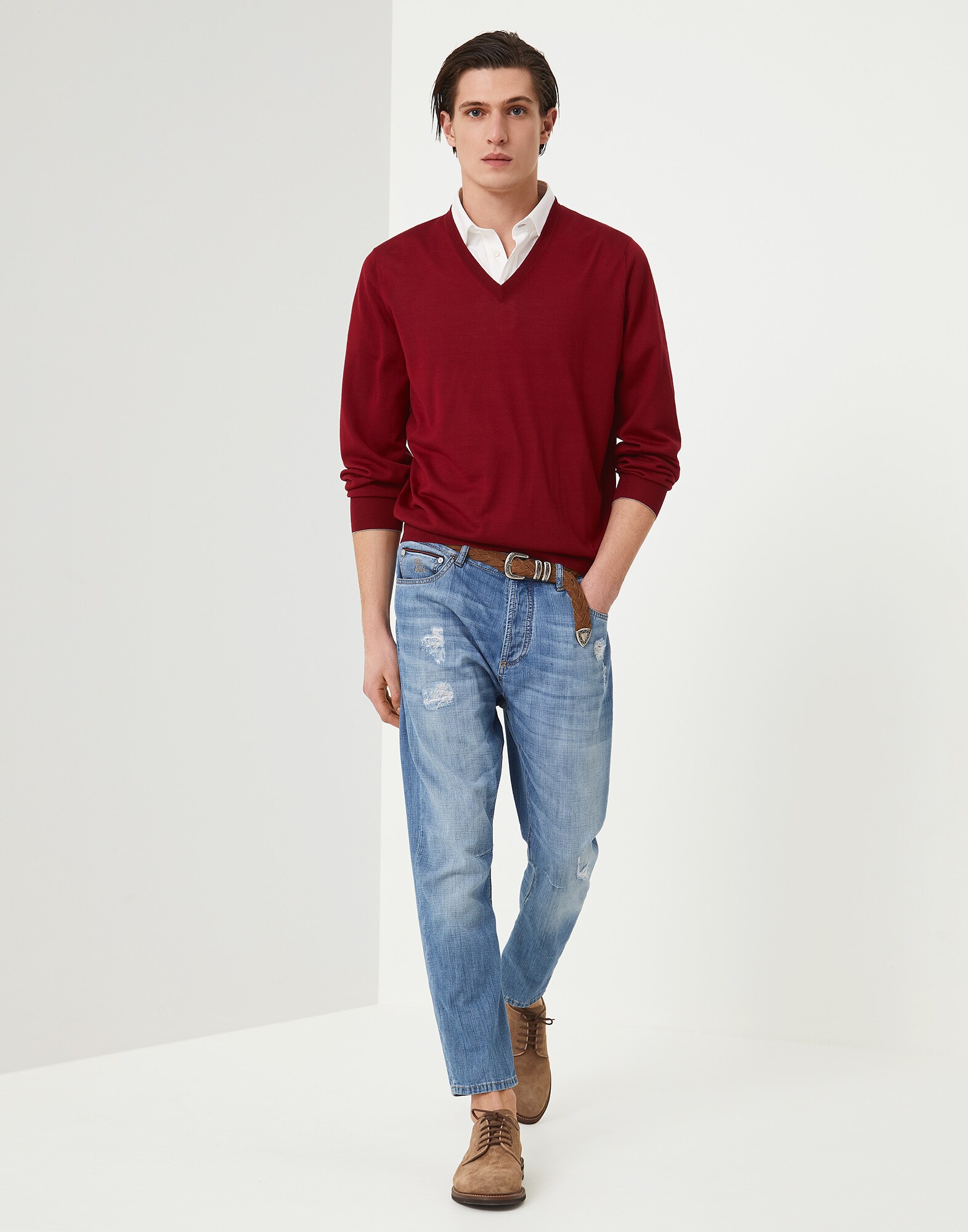 Jersey Escote Pico - Vista look completo