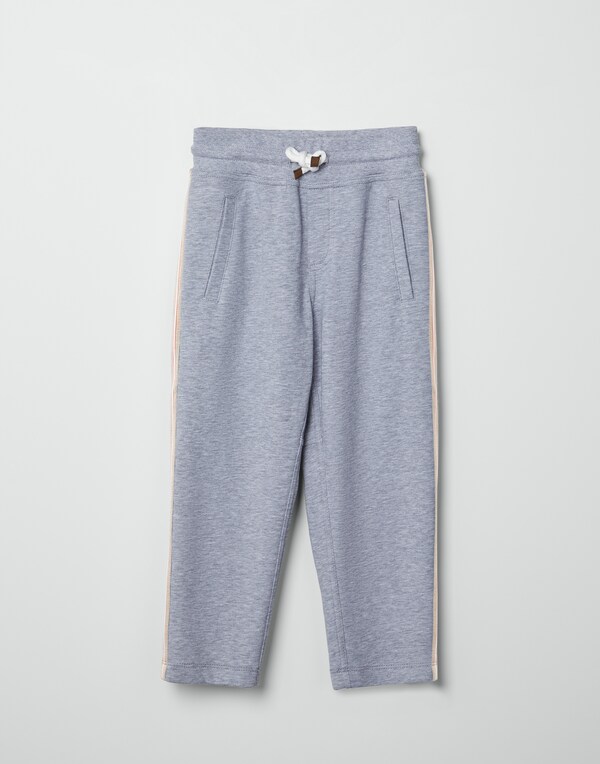 French terry trousers Grey Boy - Brunello Cucinelli